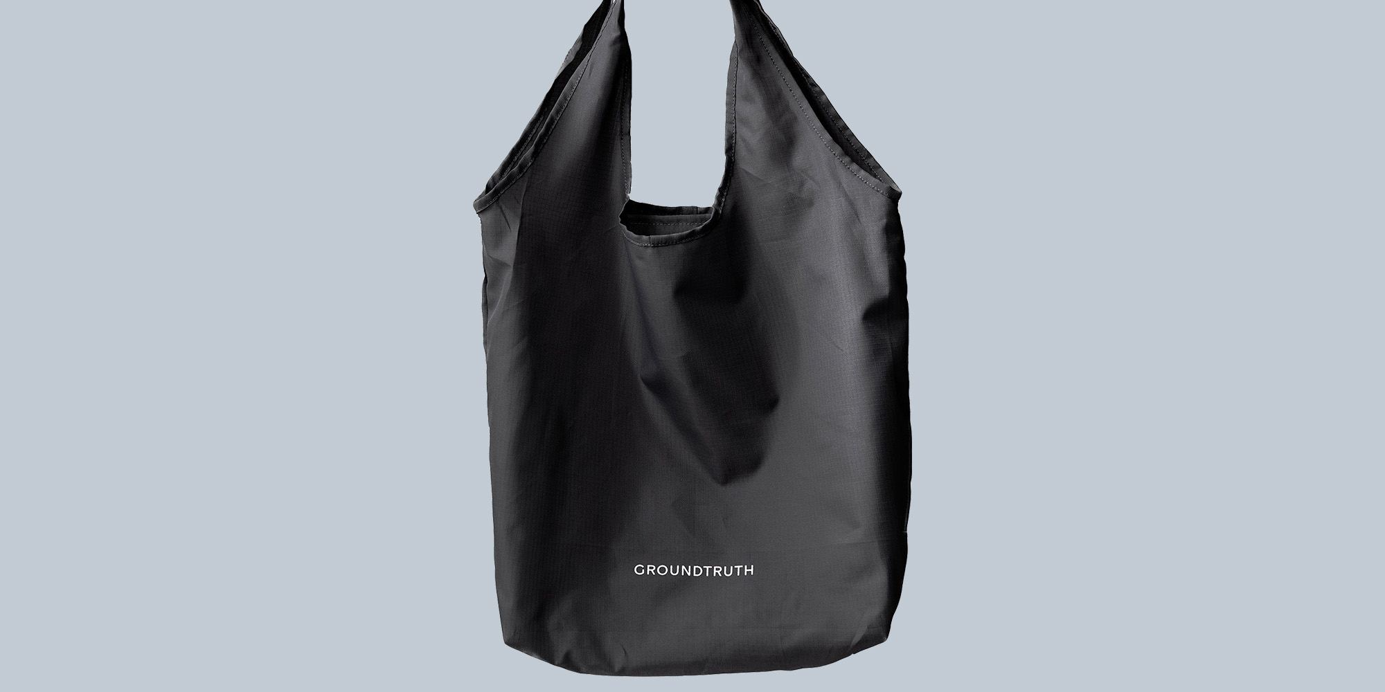 Sustainable shopping tote by GROUNDTRUTH