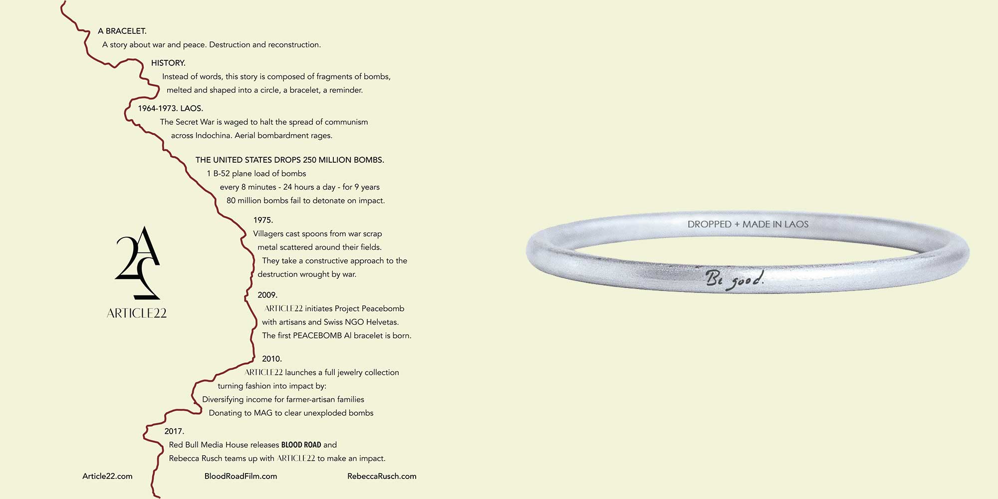 Be good upcycled bracelet by ARTICLE22