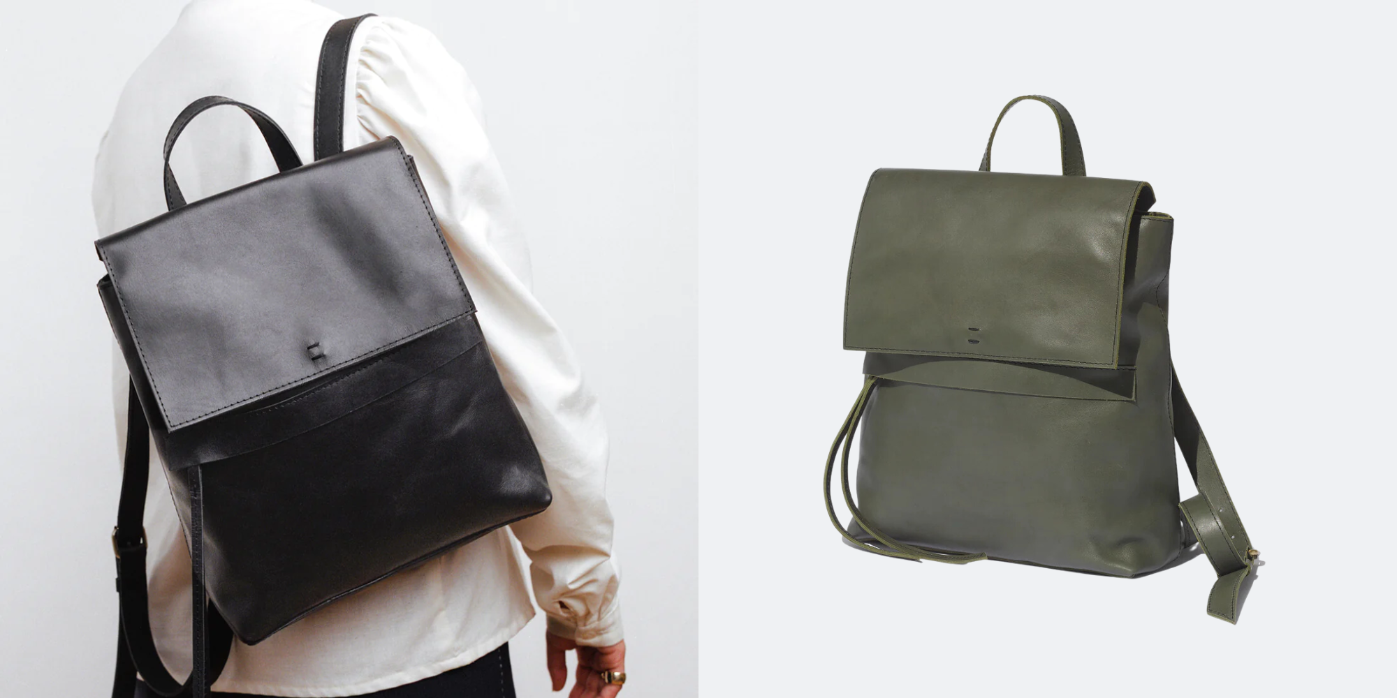 Someone wearing backpack by Raven + Lily.