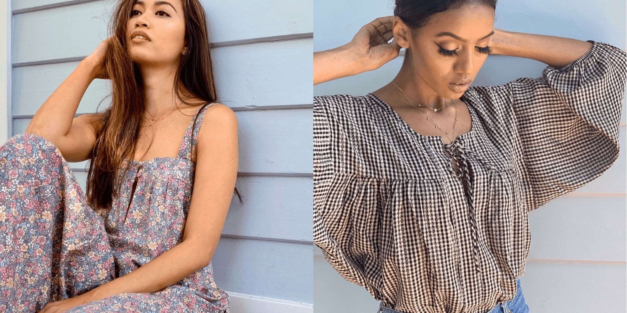 women wearing upcycled dresses by All The Wild Roses