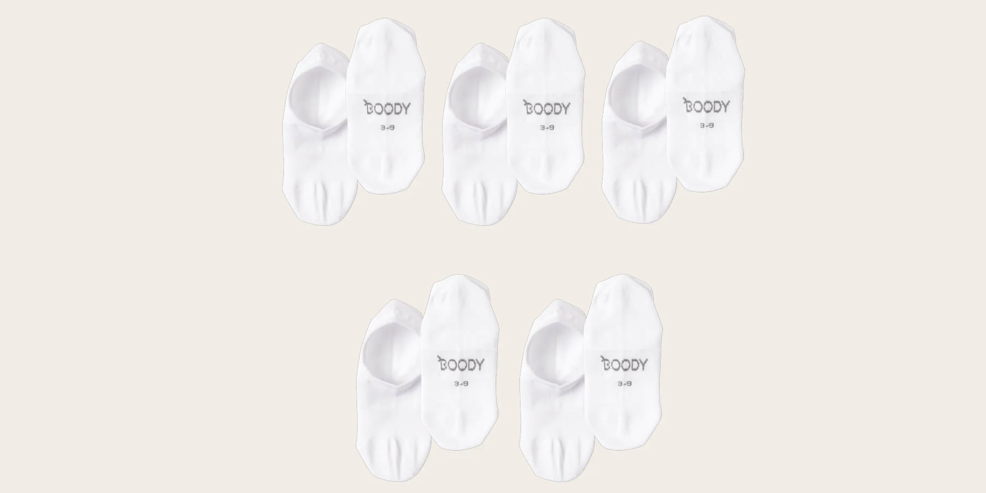 5 pack everyday socks by Boody.