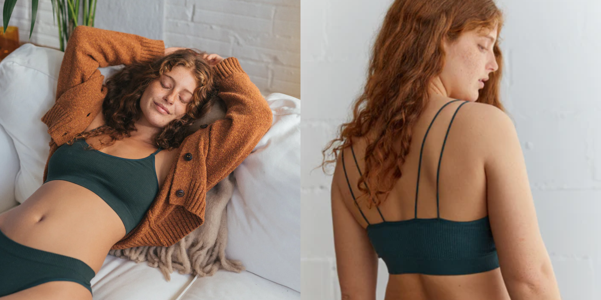 Someone in bralette by Two Thirds.