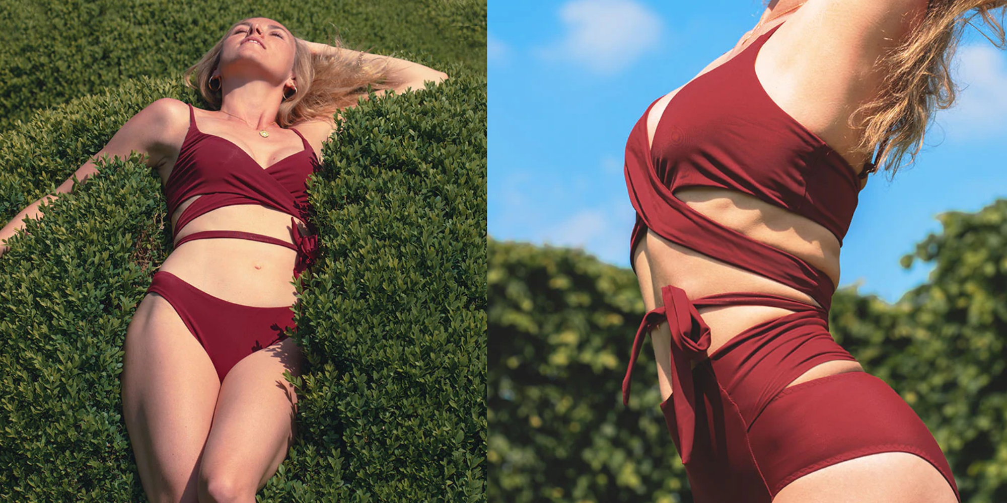 two images of person in merlot/lin bikini from Anekdot
