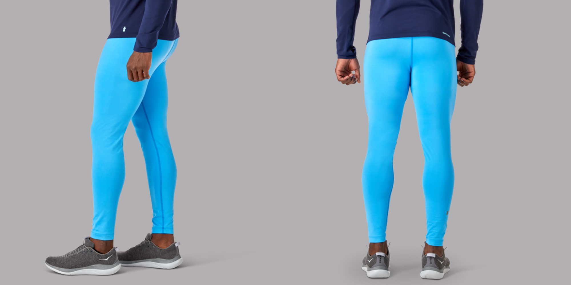 Man in sustainable thermal pants by Cotopaxi