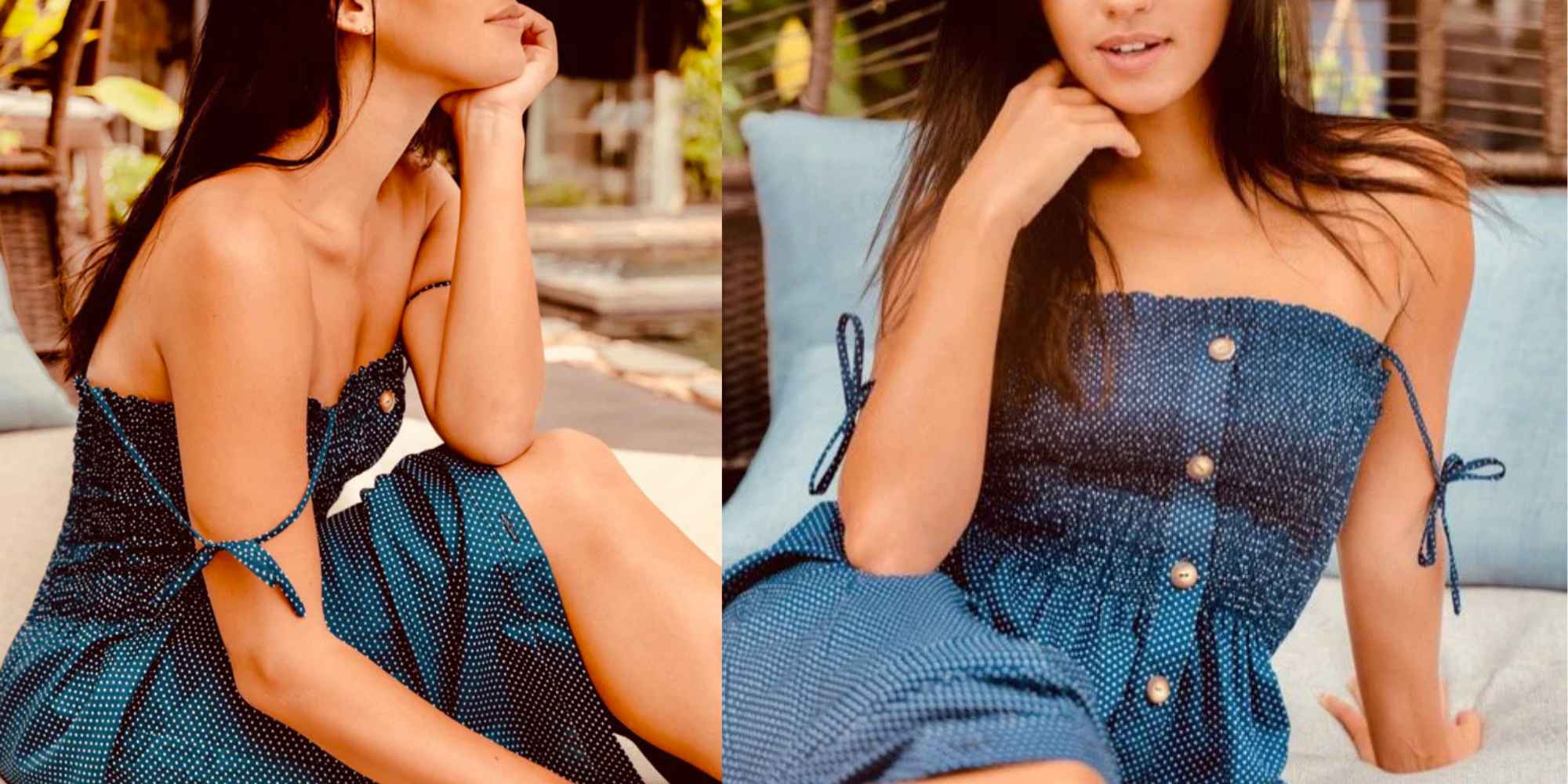 polka dot midi dress from all the wild roses