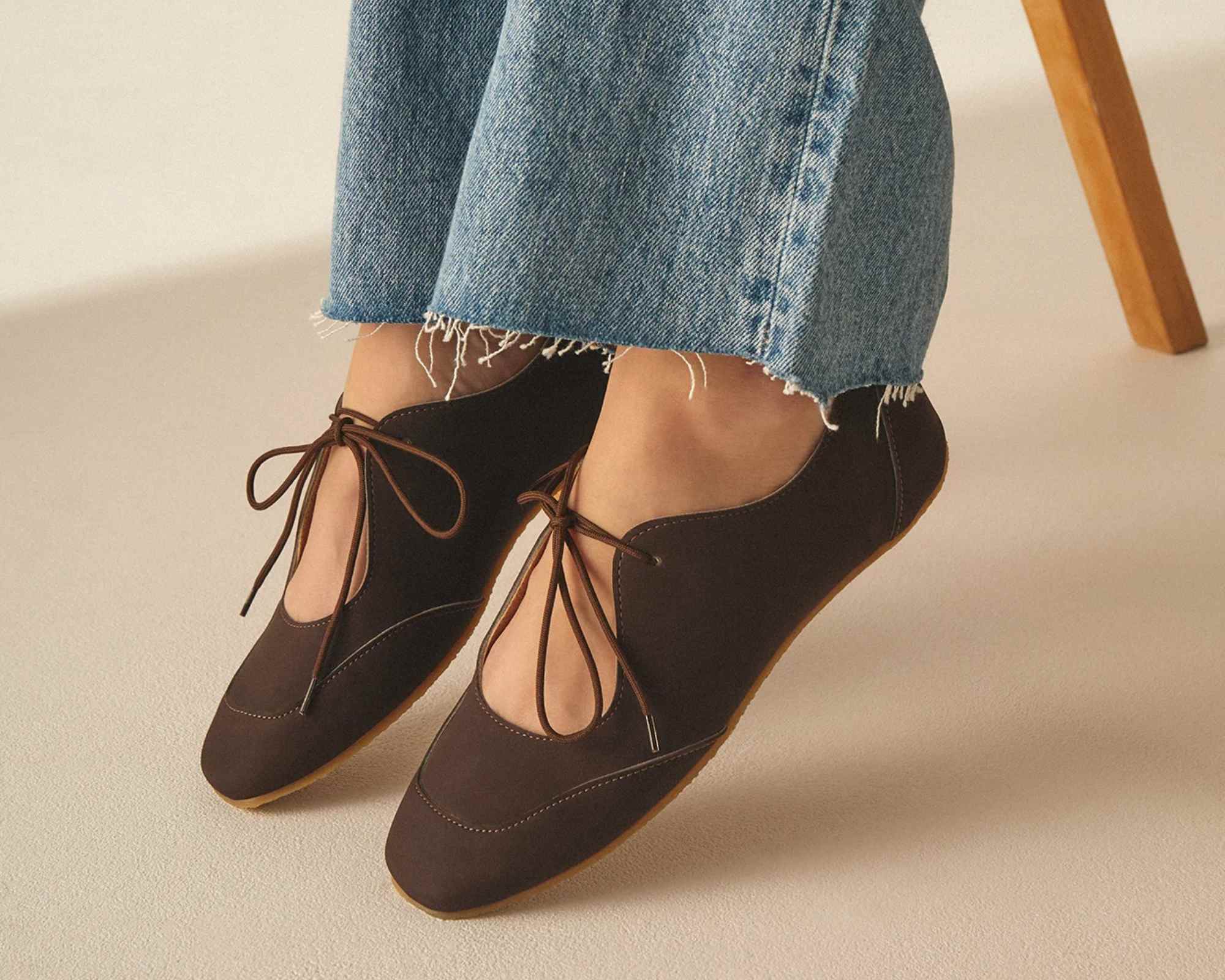 more sustainable flat shoes from vegan brand agazi