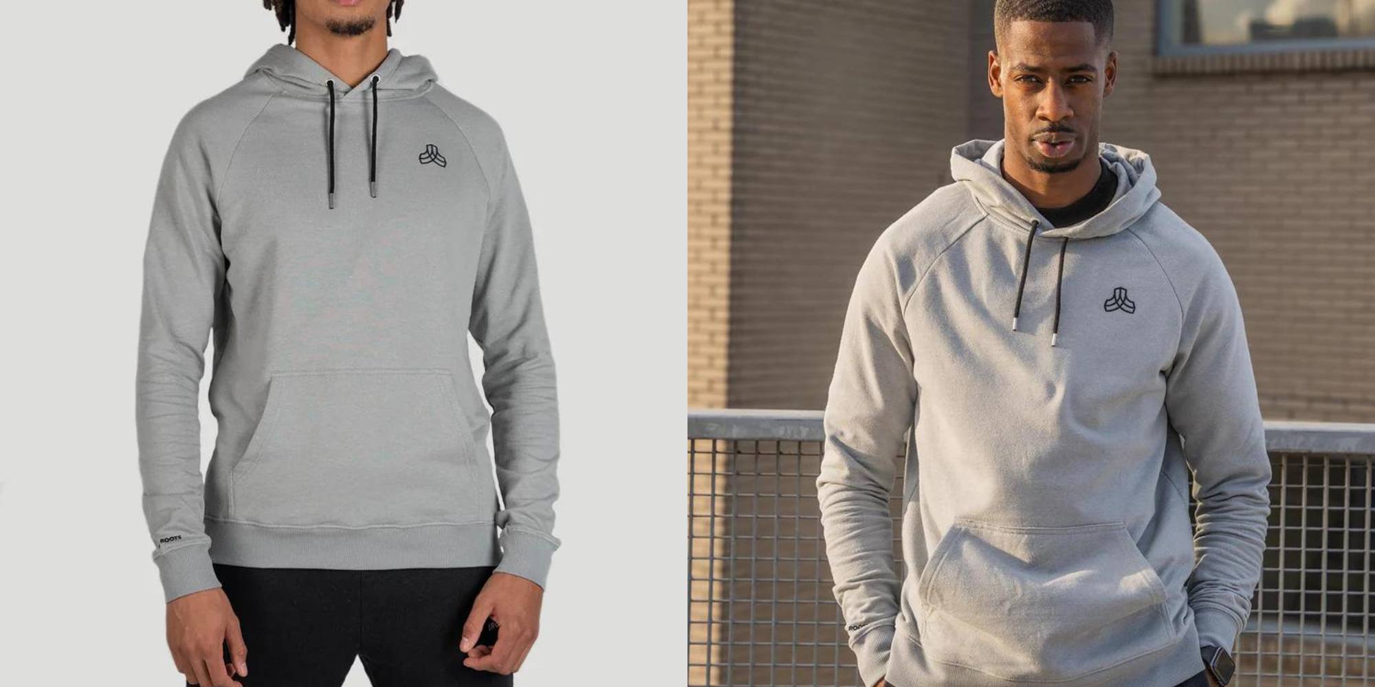 A grey hoodie from Iron Roots.