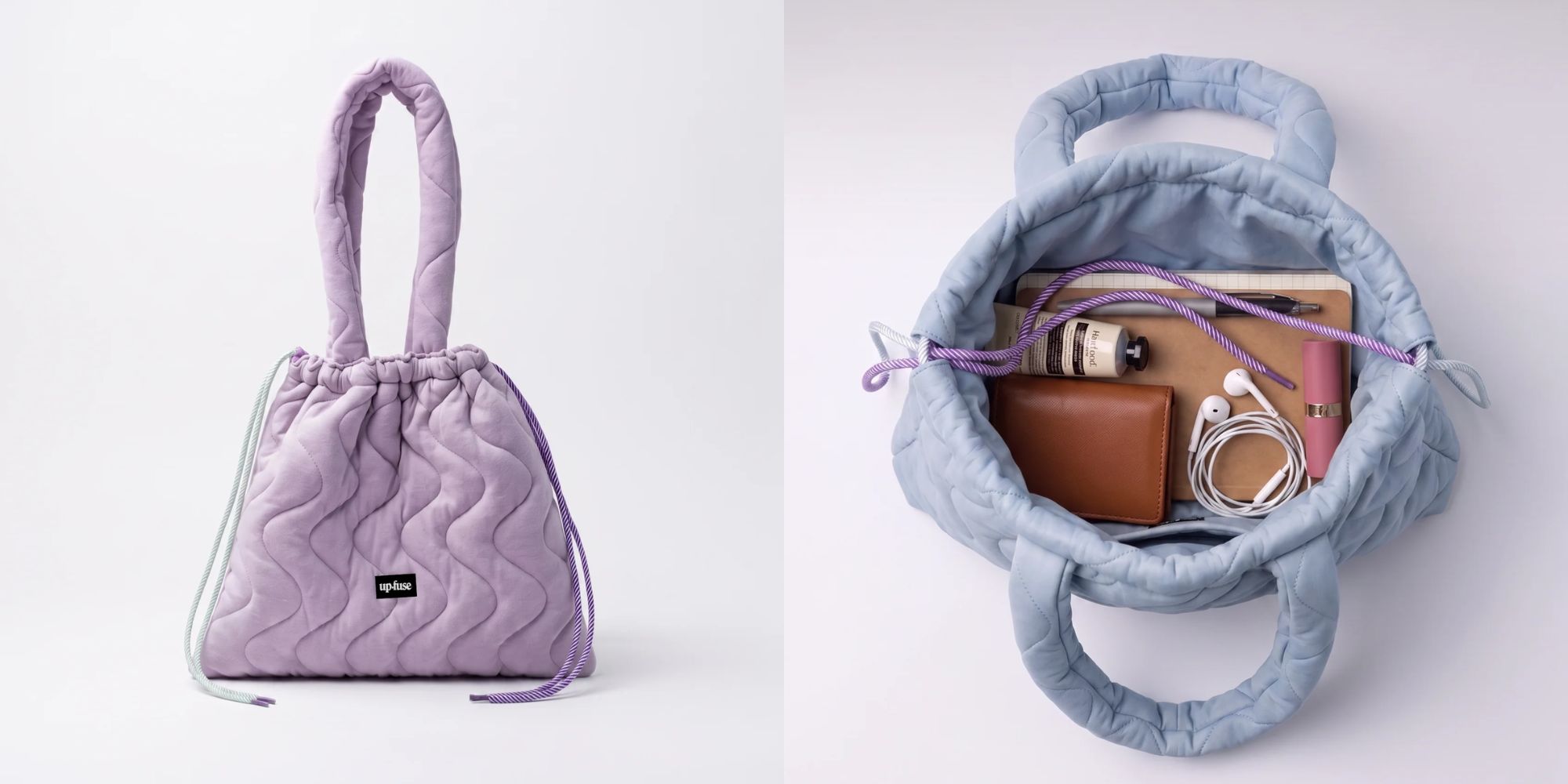 puffy tote bag from upfuse