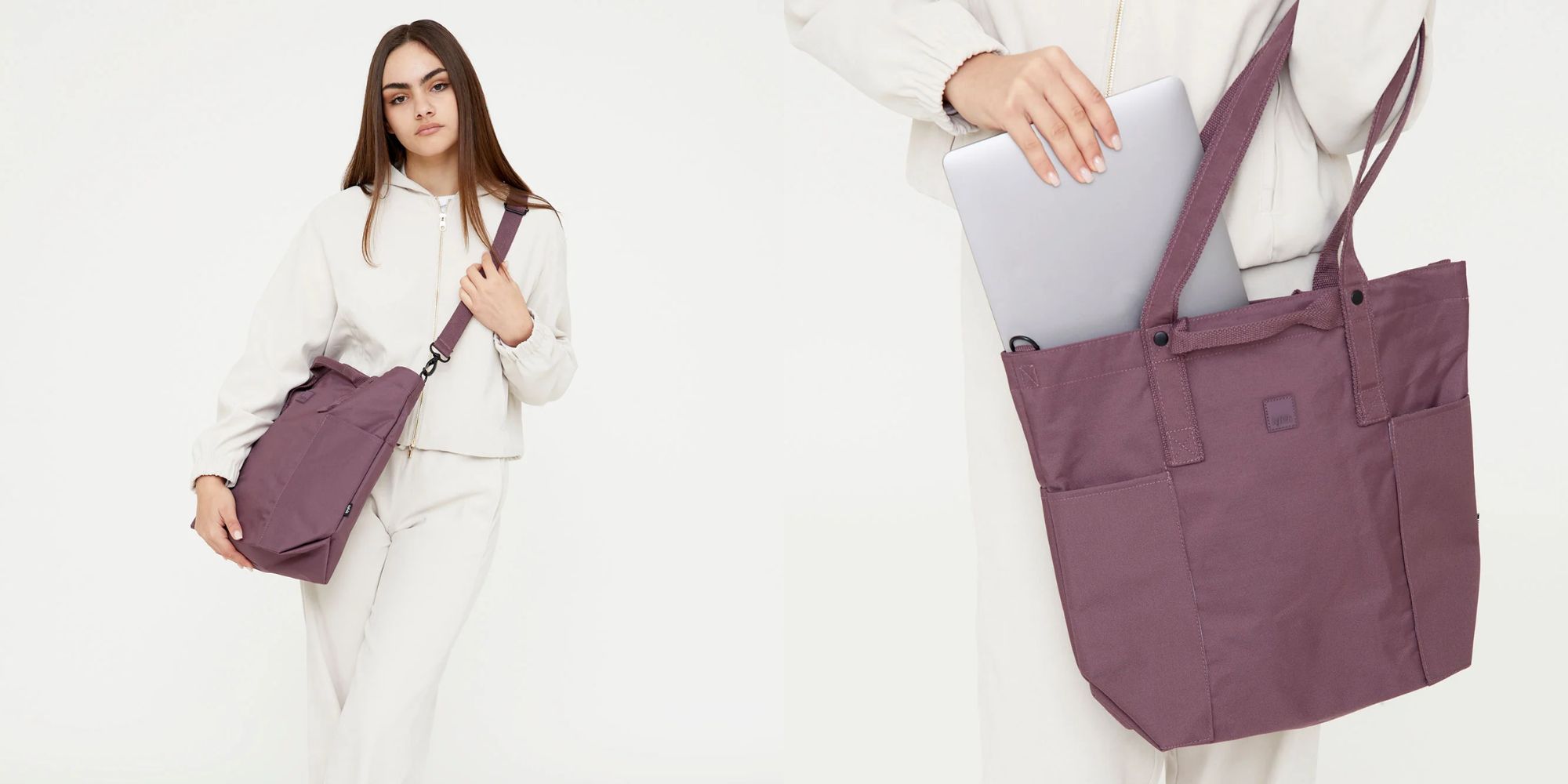 purple tote bag from lefrik