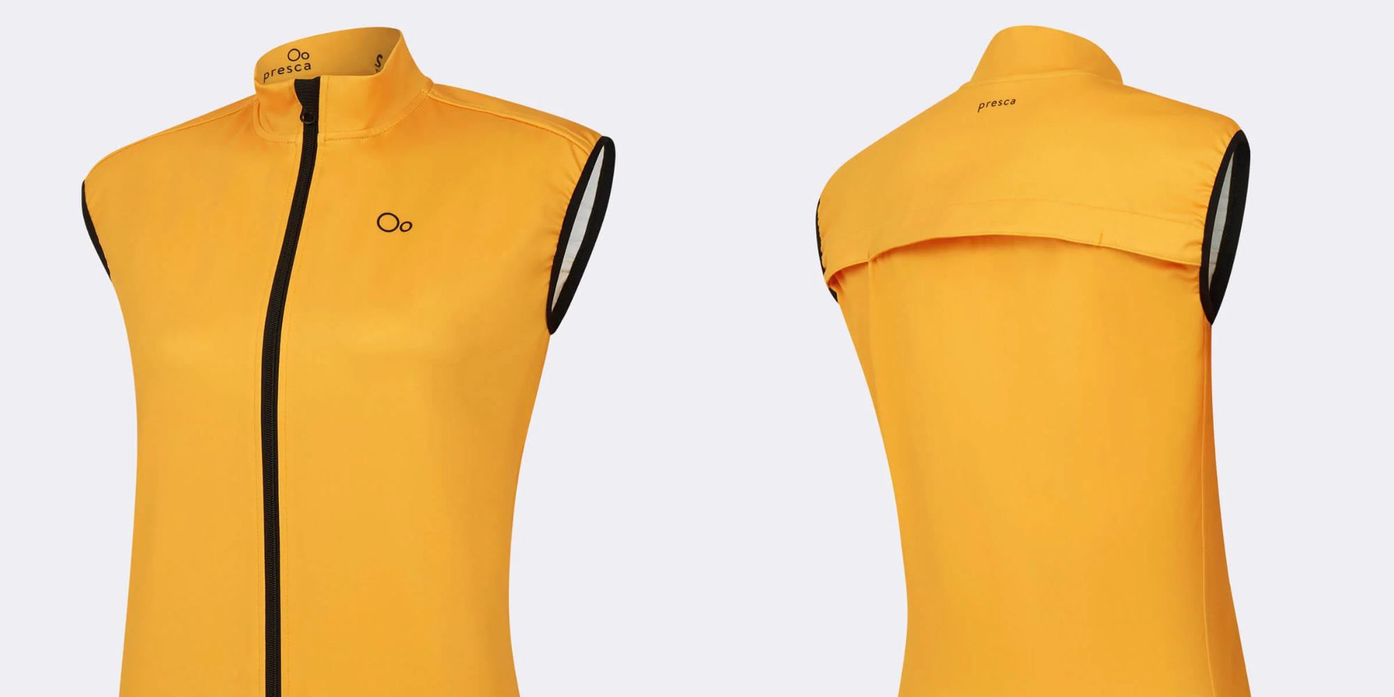 two images of gilet/vest by Presca