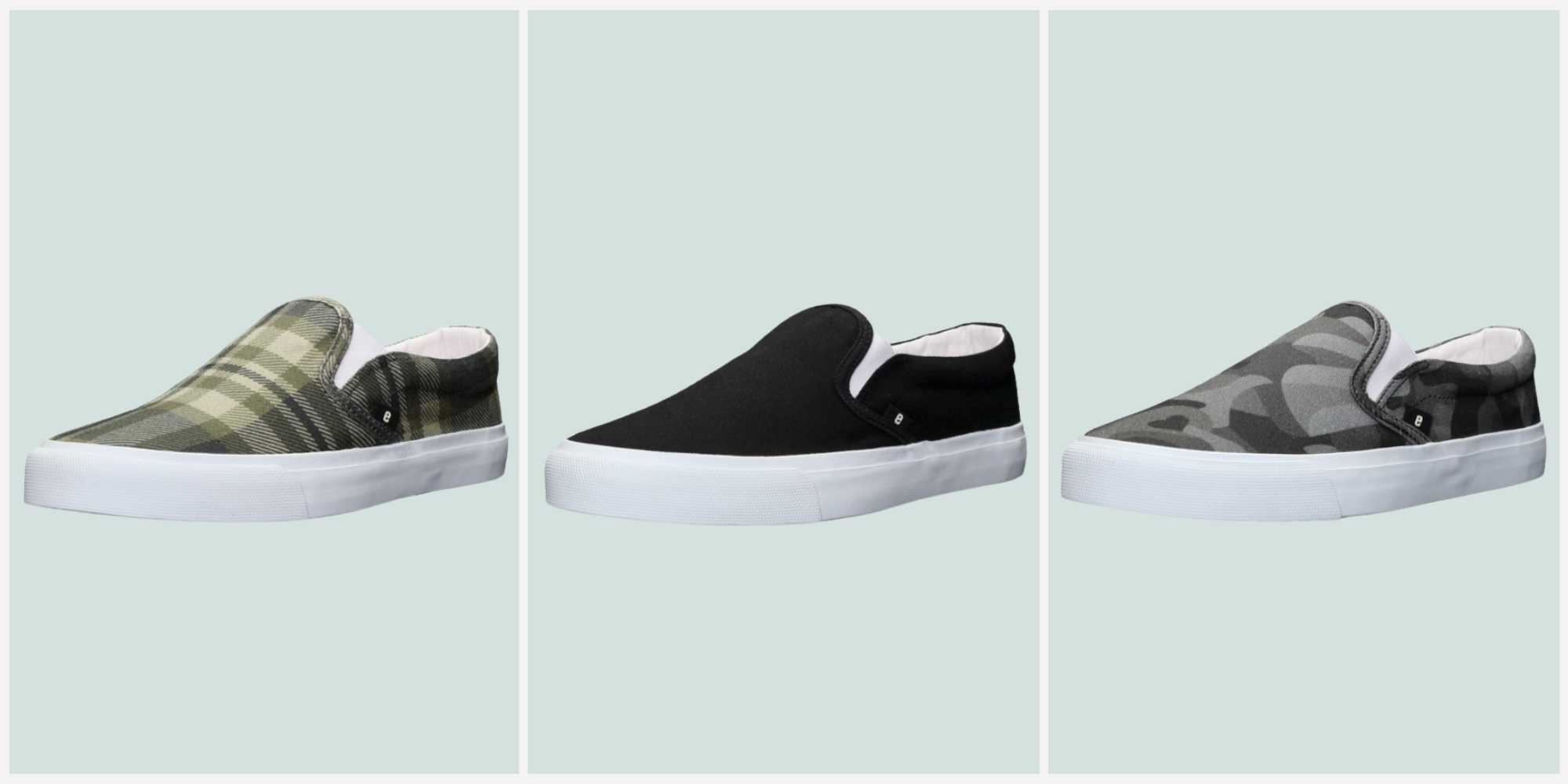 Three Ethletic slip on sneakers sustainable alternatives to Vans.
