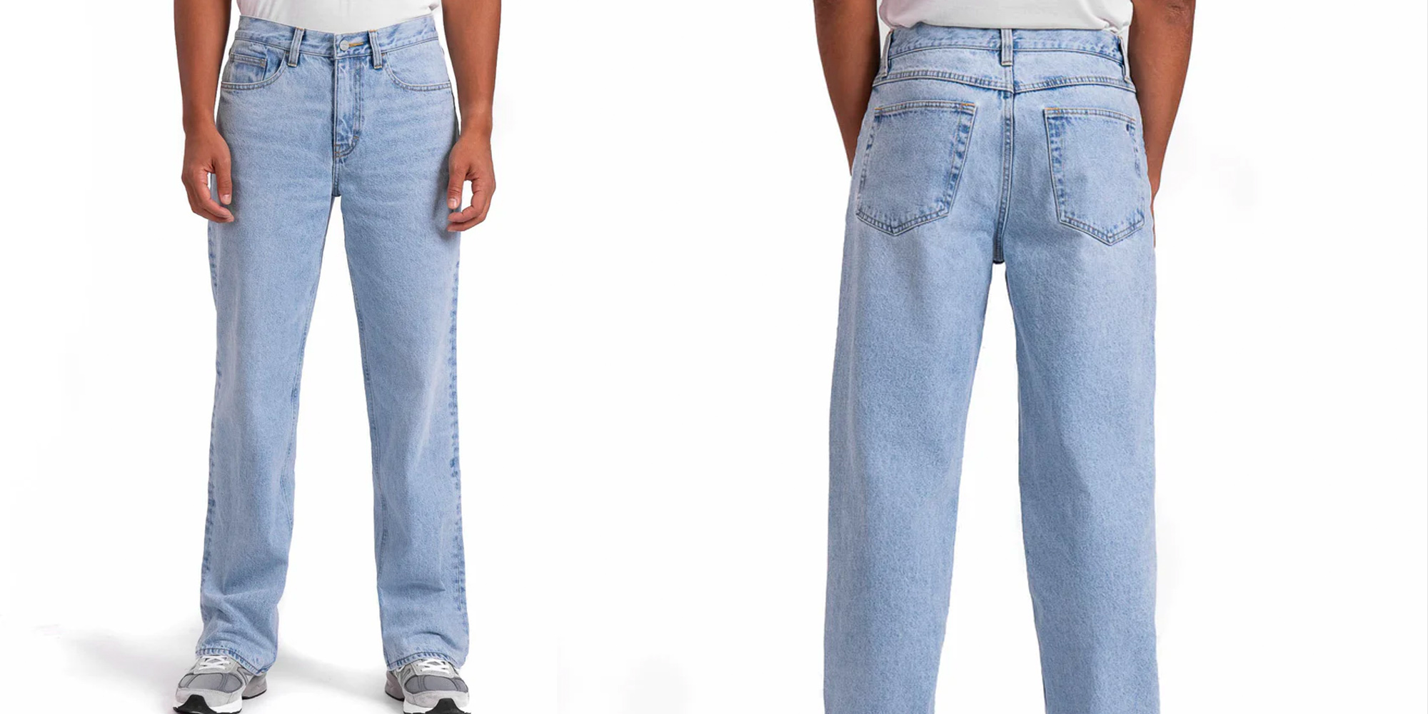 A pair of more conscious men's denim by unspun.