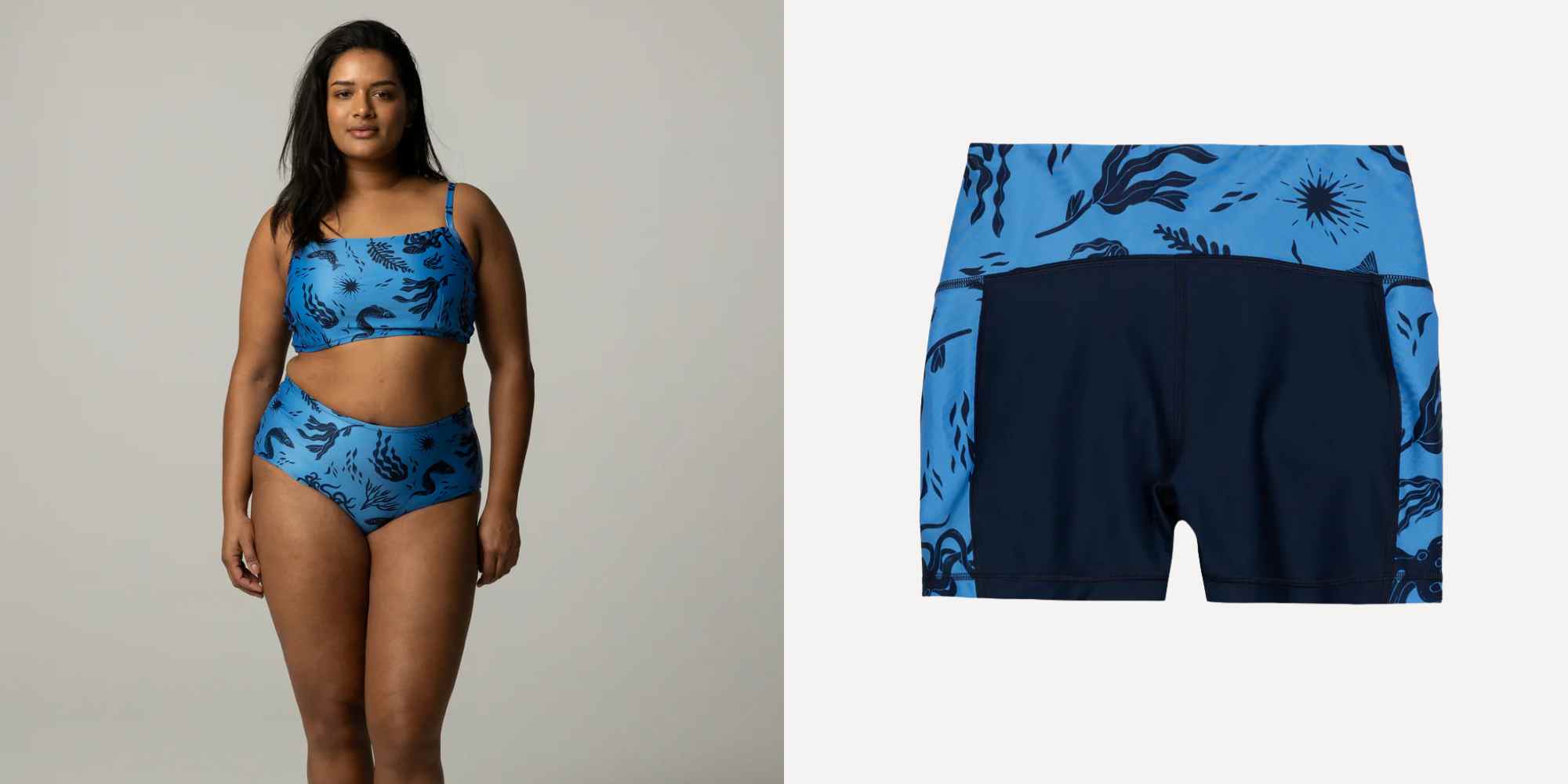 bikini and shorts from finisterre