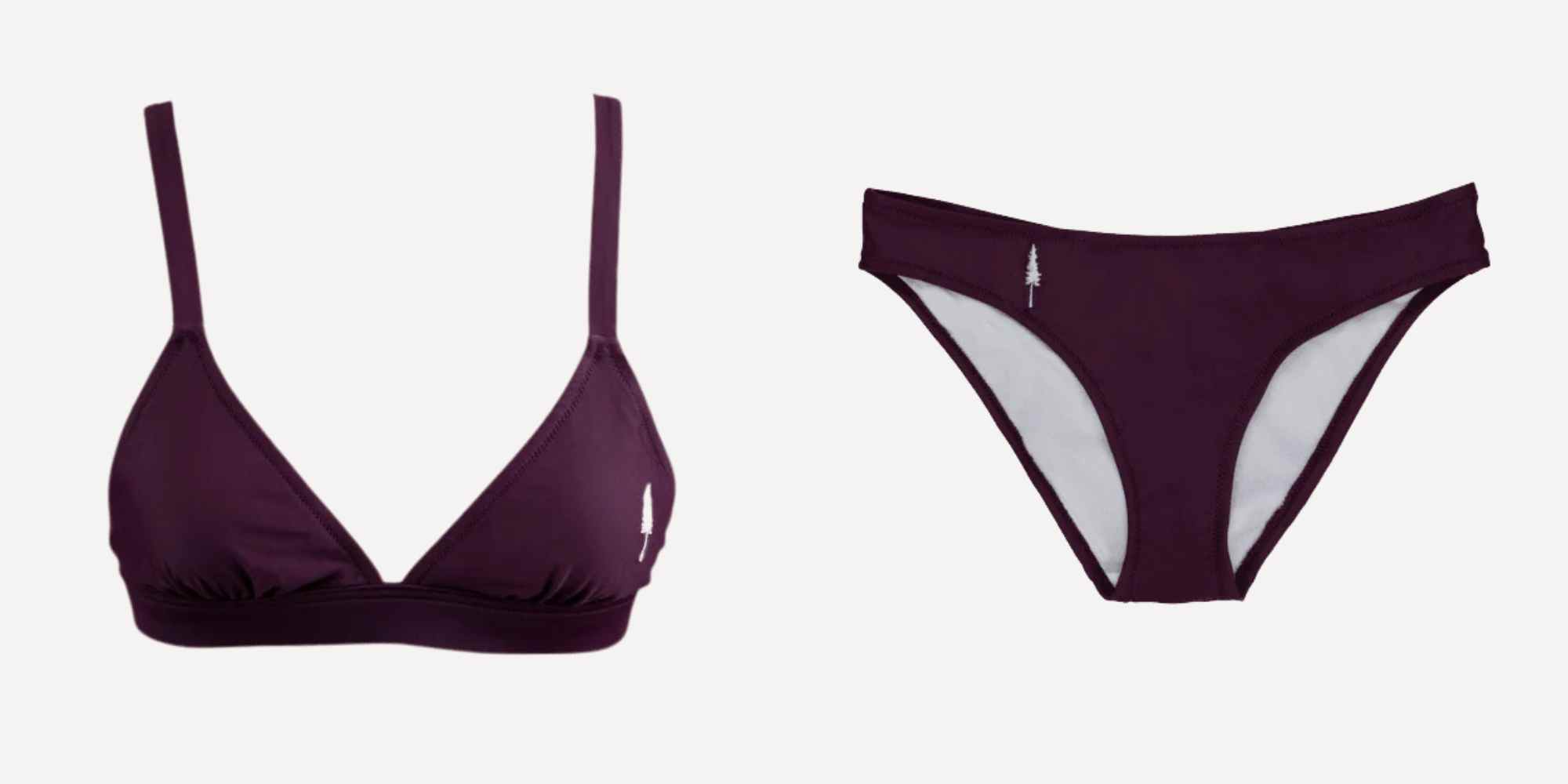 burgundy nikin bikini