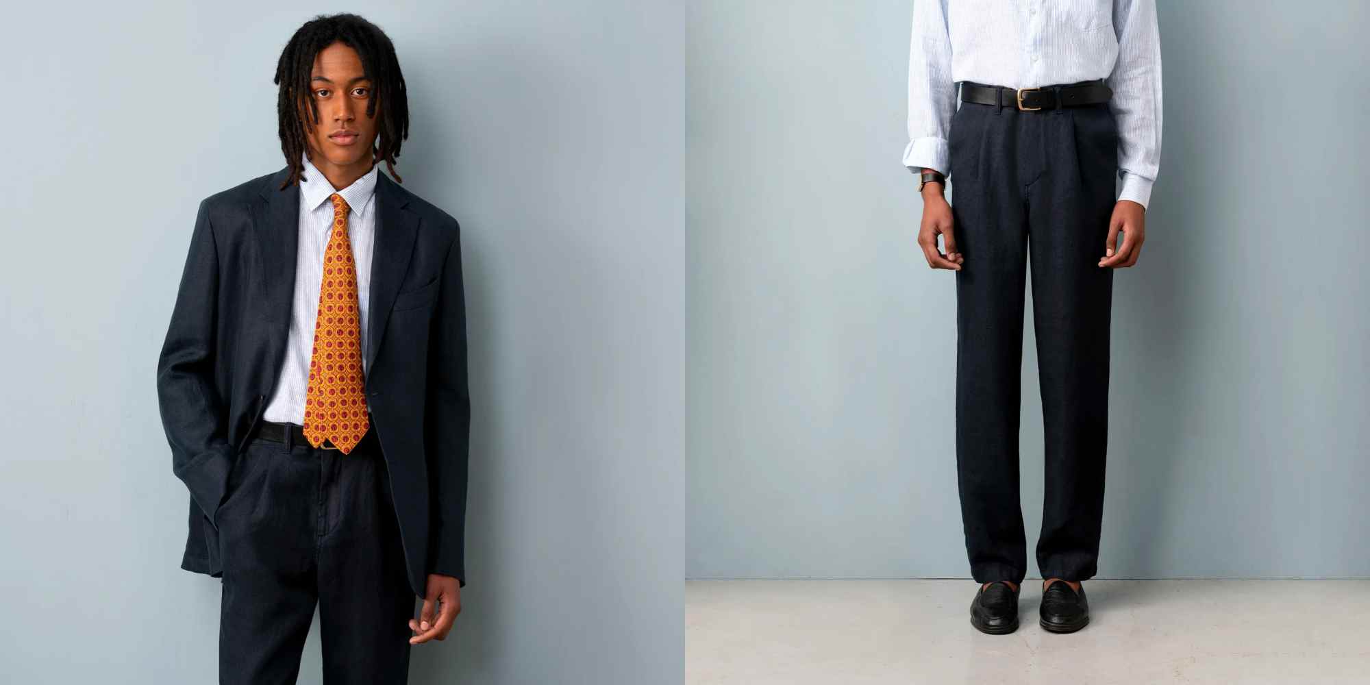 linen suit from neem london