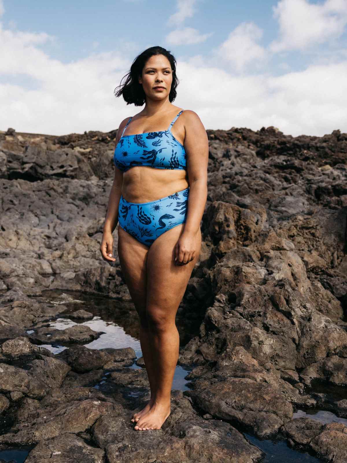 more sustainable blue bikini from finisterre