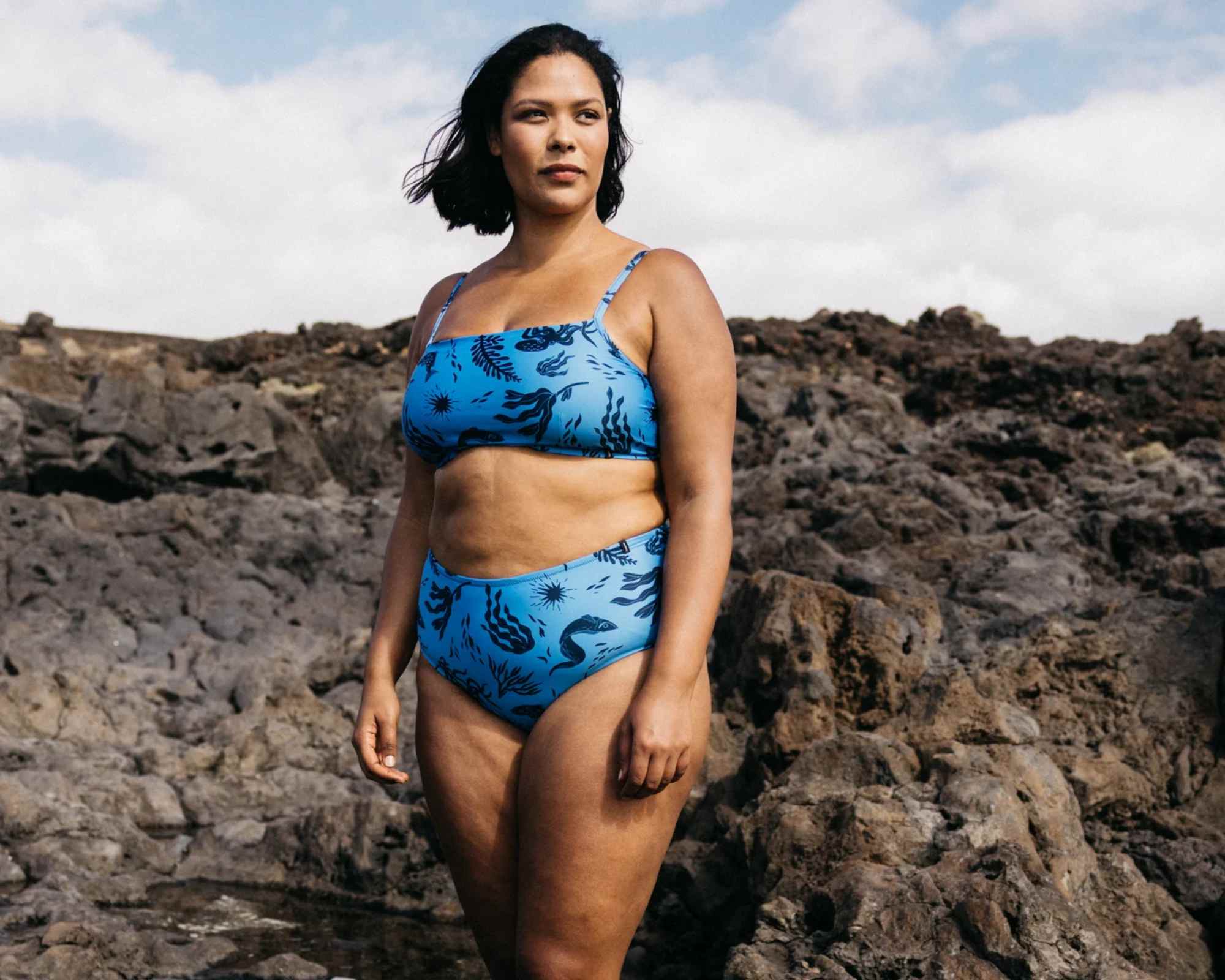 more sustainable blue bikini from finisterre