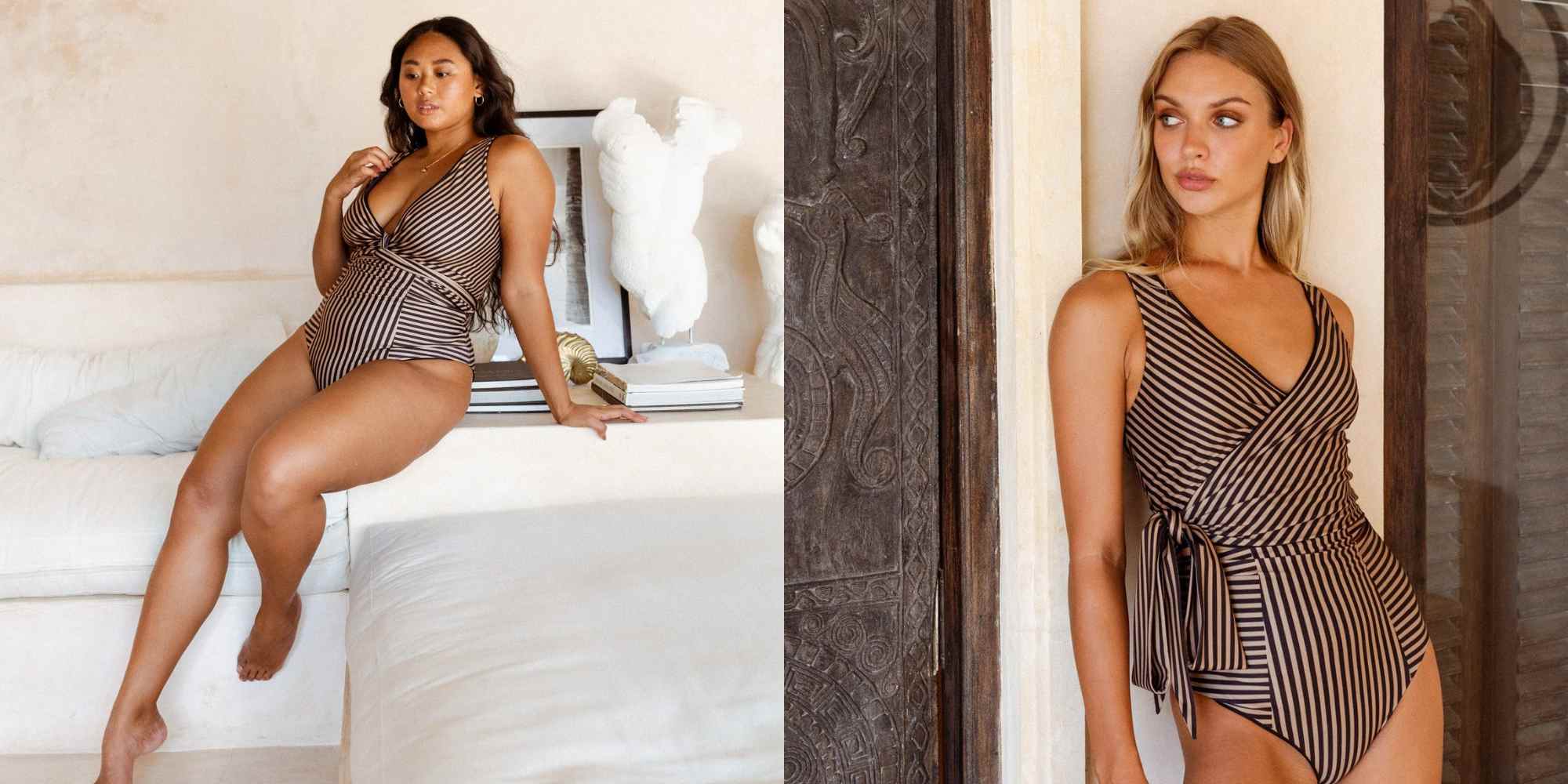 people wearing bikini wrap top from baiia