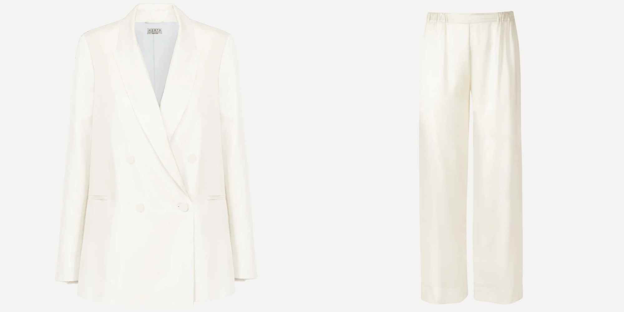 silk wedding suit from herth