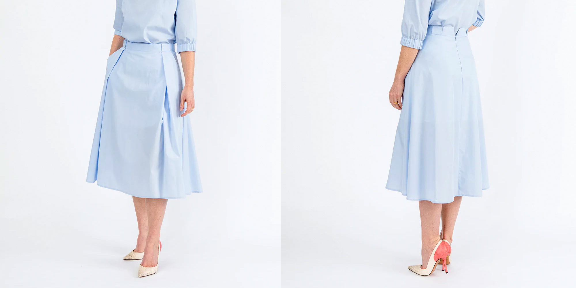 A light blue skirt by Nina Rein