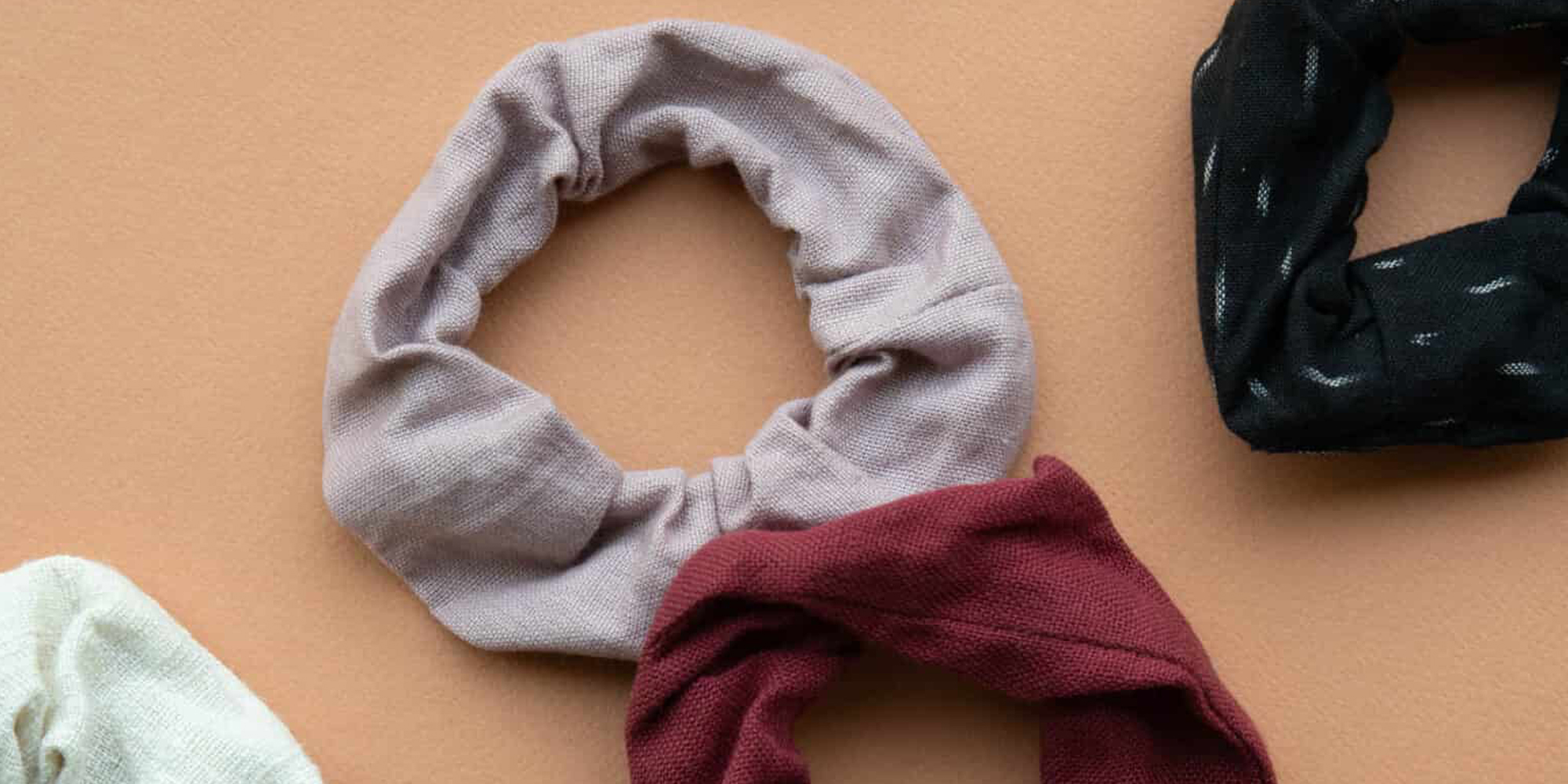 A pair of scrunchies from Jyoti.