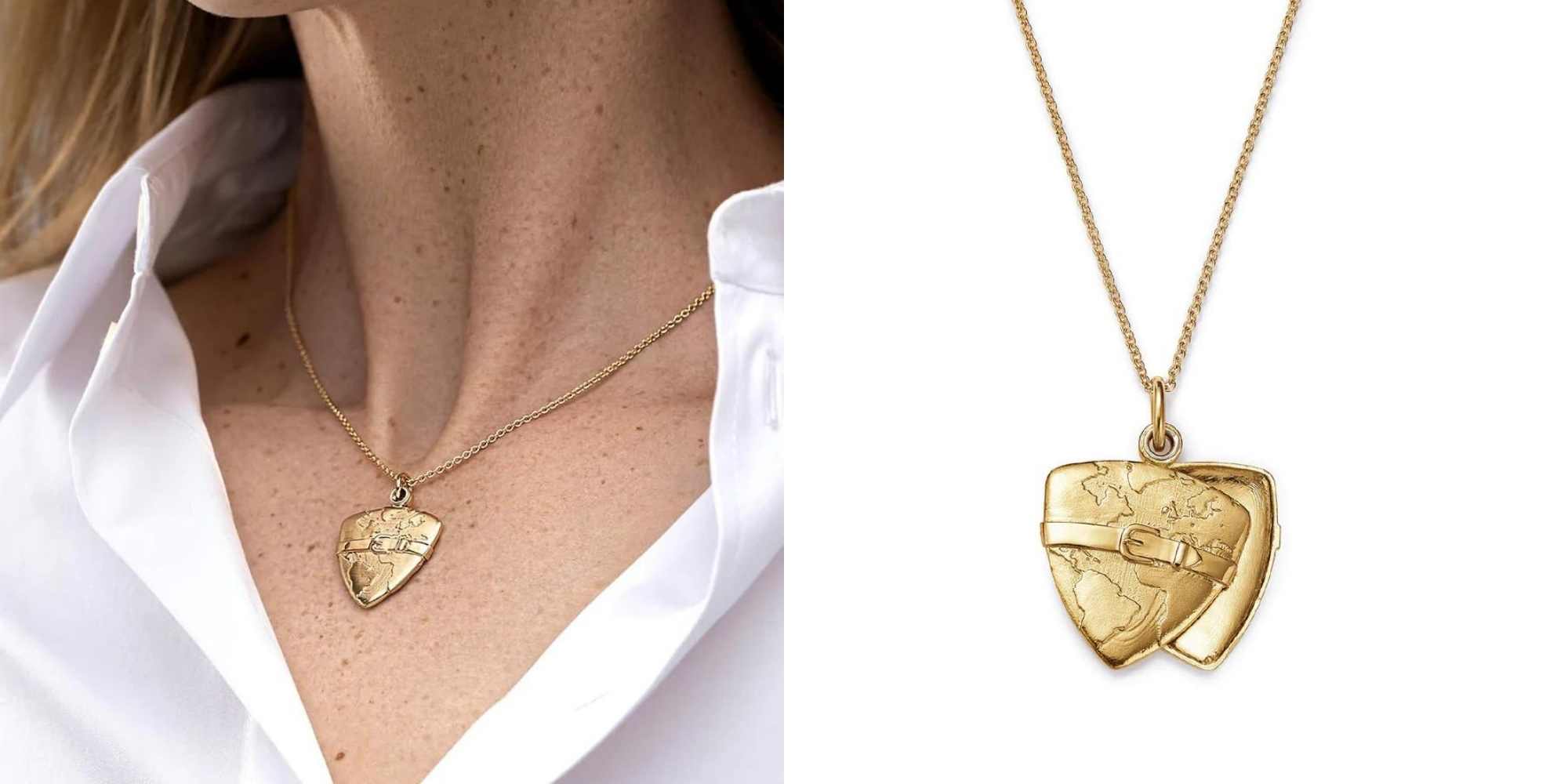 A gold love locket from FUTURA jewellery.