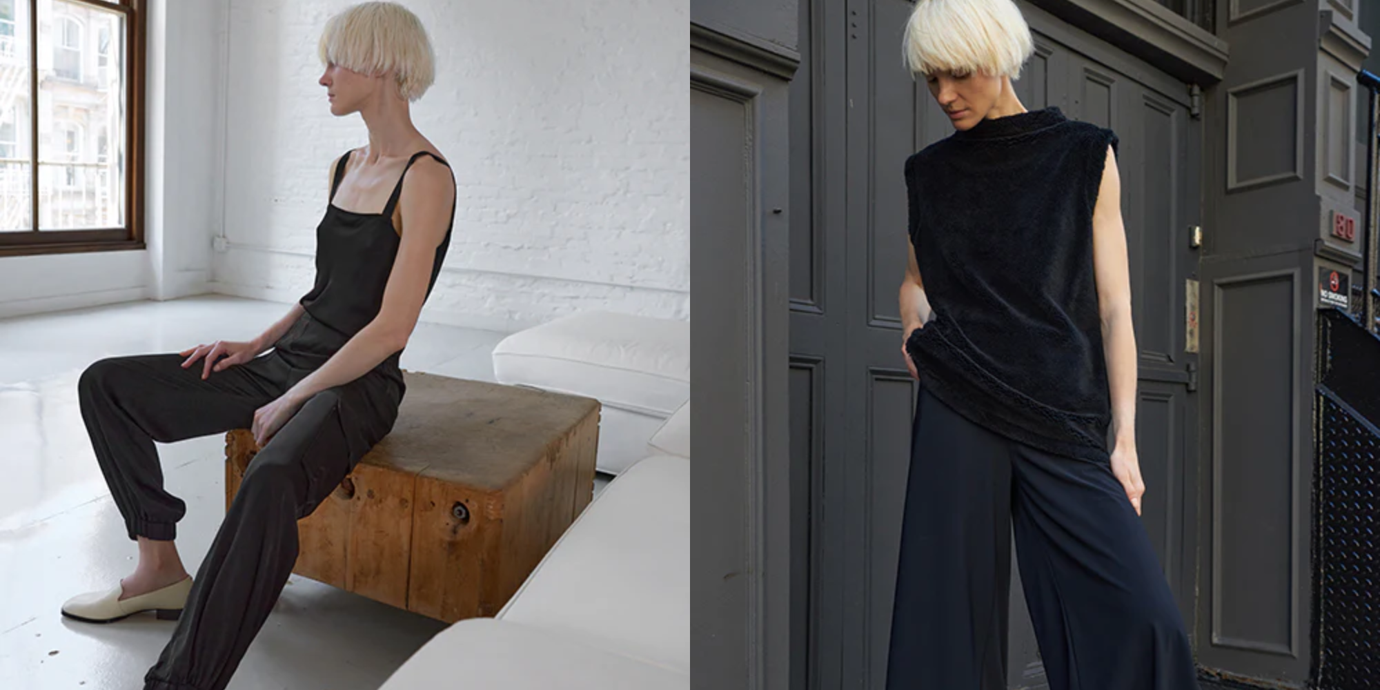 someone in tops and trousers by Minimalist