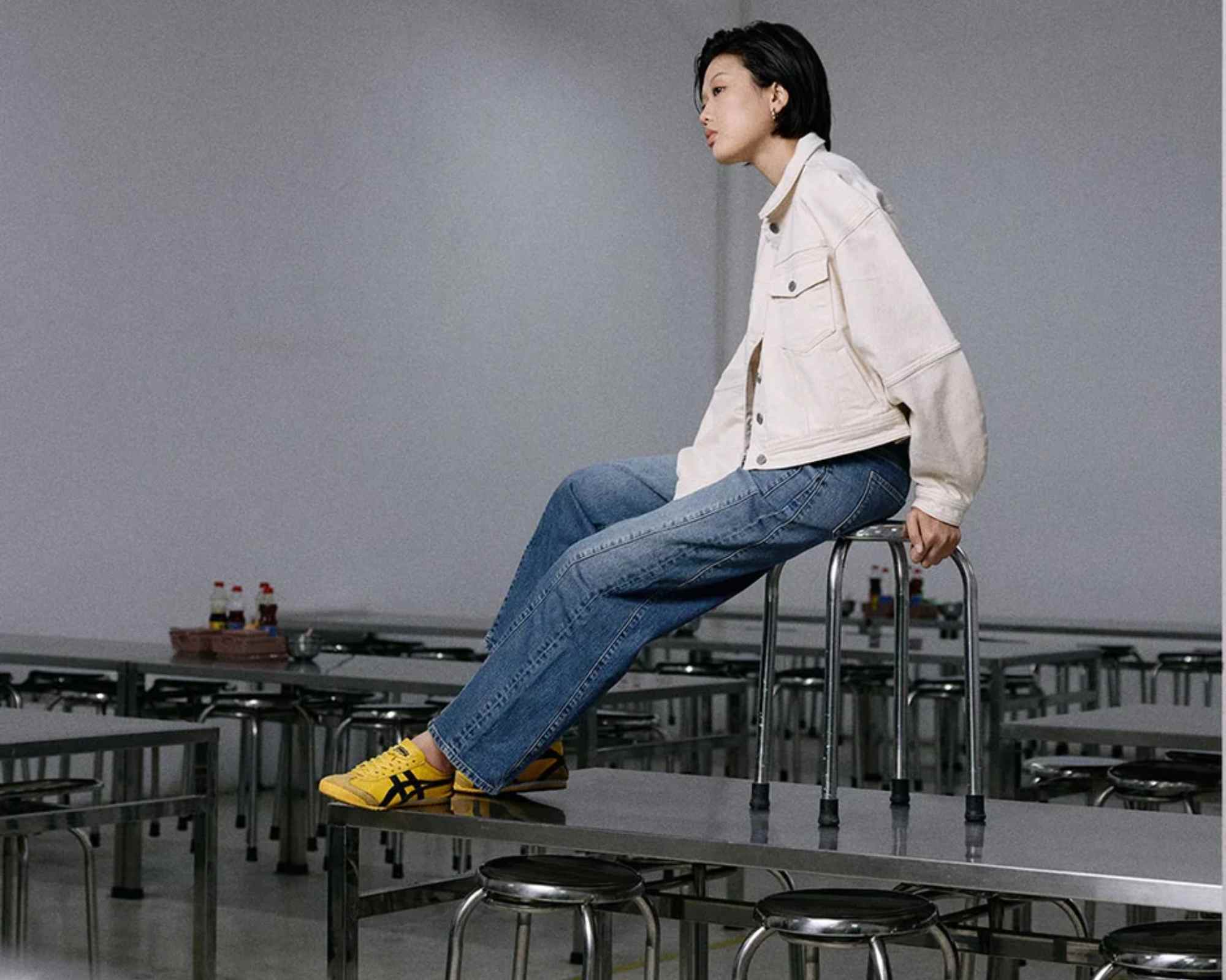 person wearing outfit from dawn denim