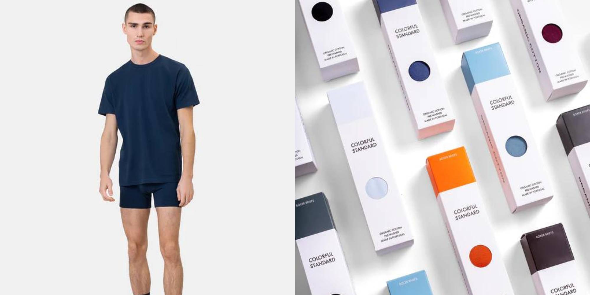 Dark blue boxer briefs by Colourful Standard.