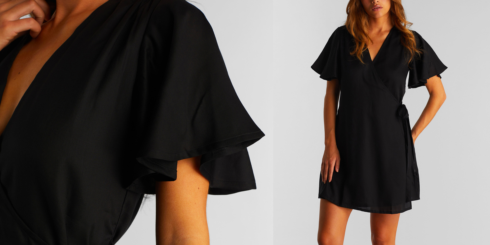 A woman in a short black dress by DEDICATDED.