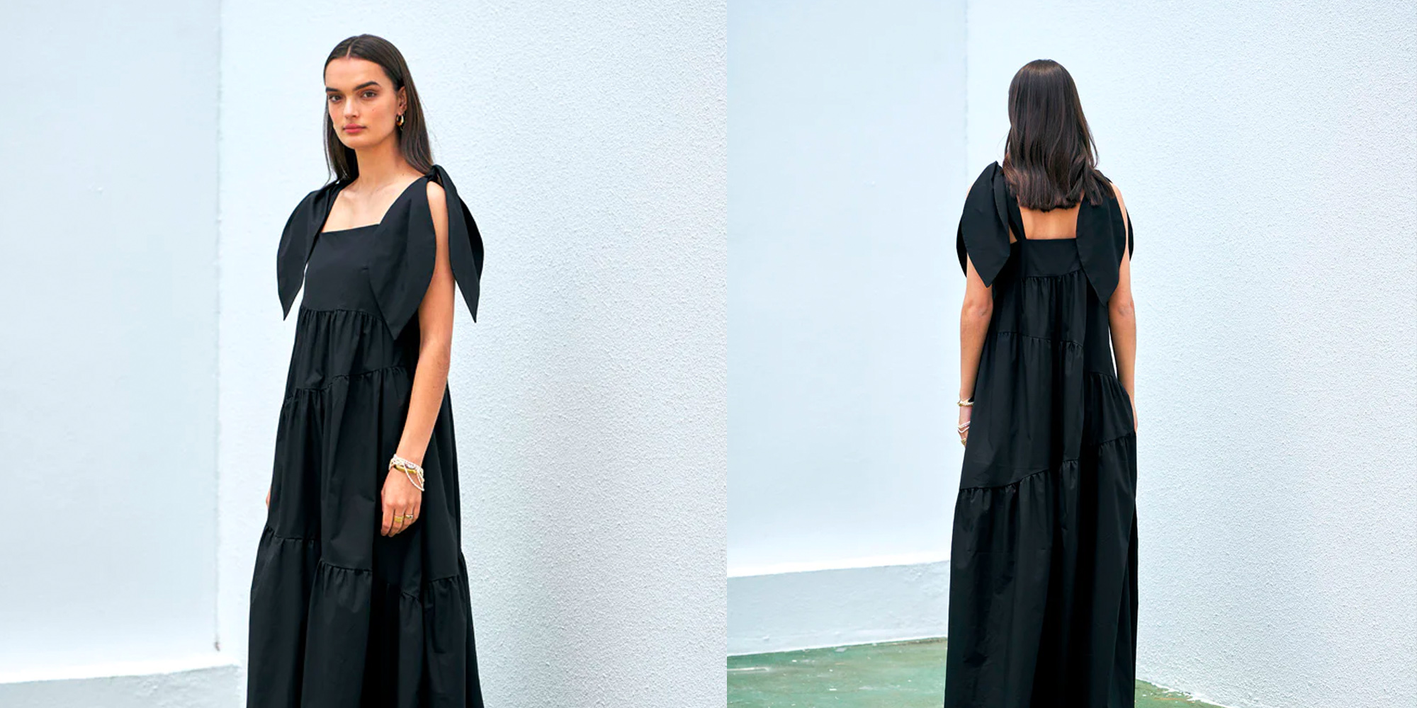 A woman in a tiered dress by autark.