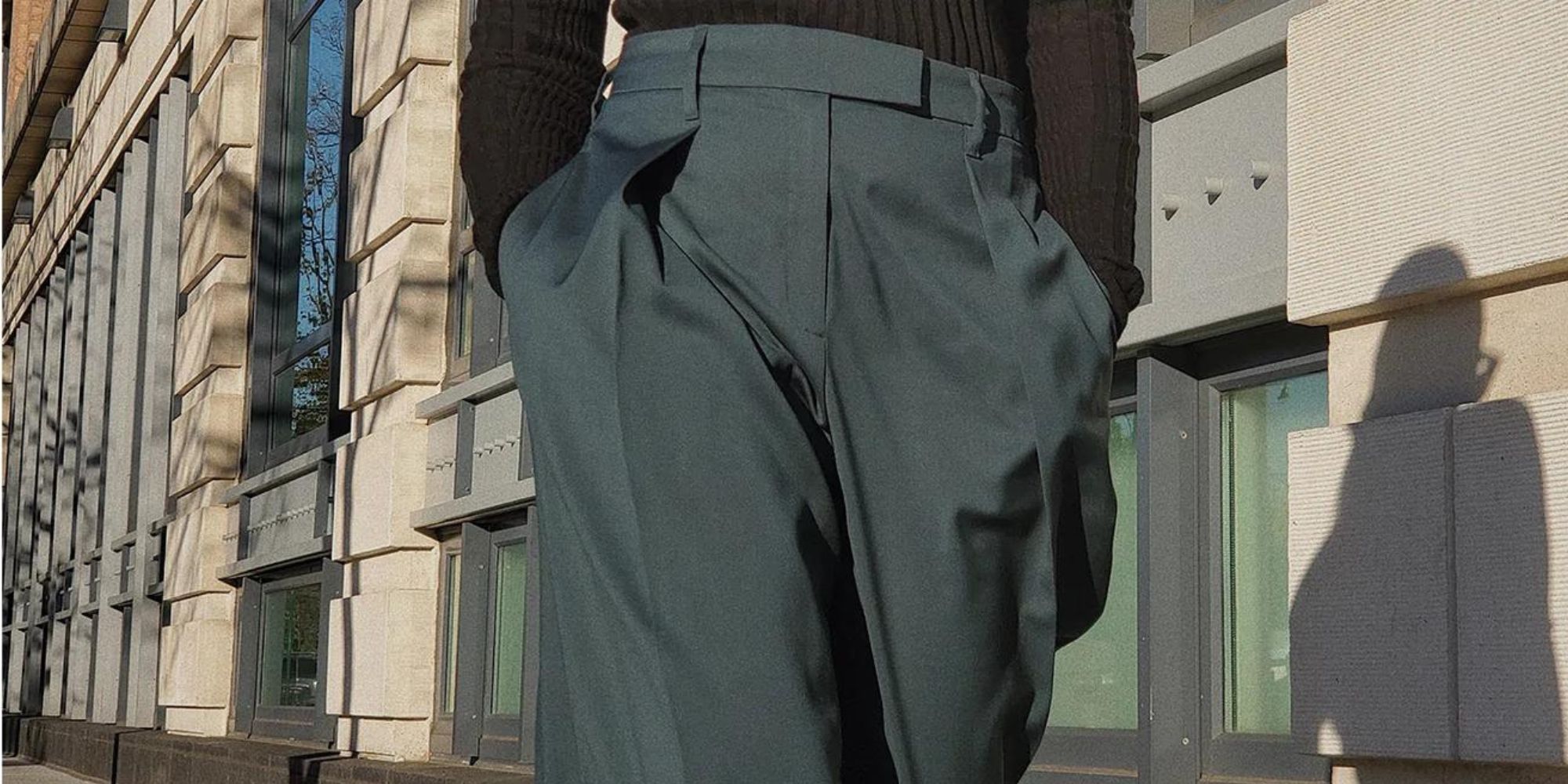 Dark green organic pants designed by DAYWEARLAB.