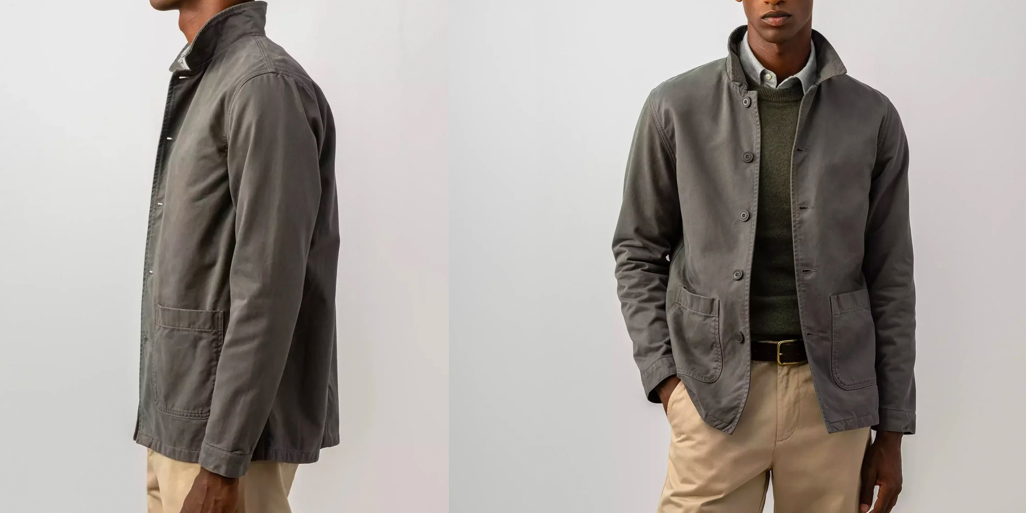 A man wearing a conscious jacket by ISTO.