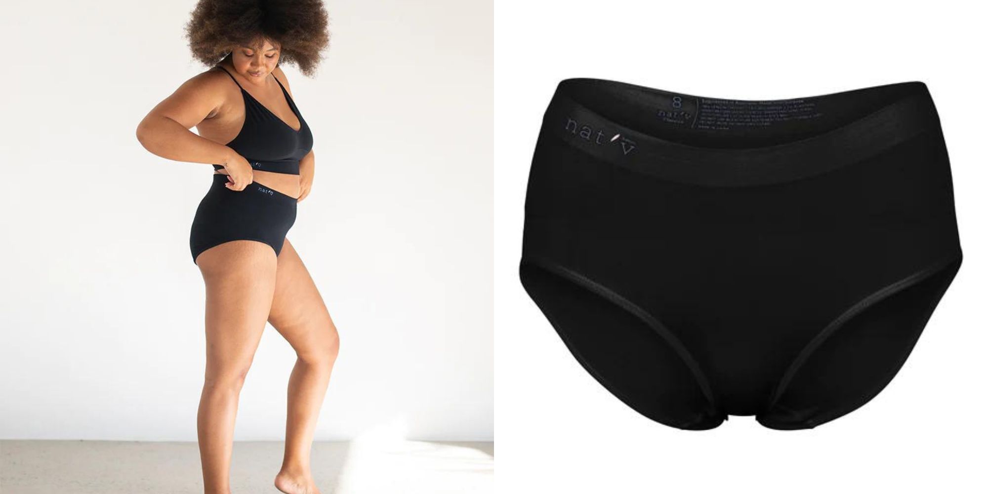 Black Modal briefs made responsibly by Nat'v Basics.