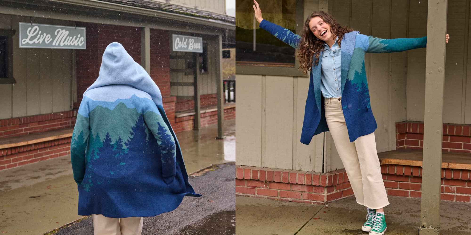 jacquard heartfelt hoodie from toad&co