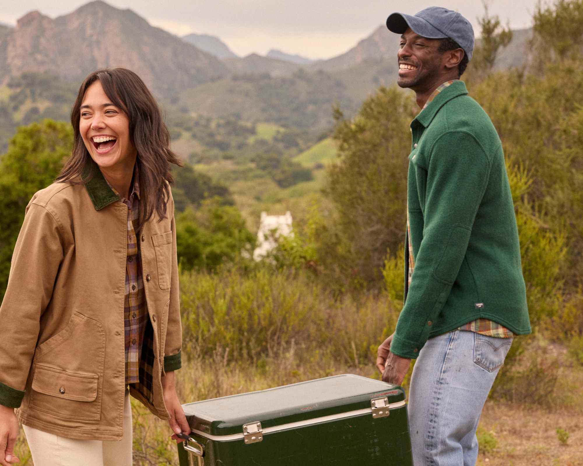 people wearing toad&co clothes outdoors