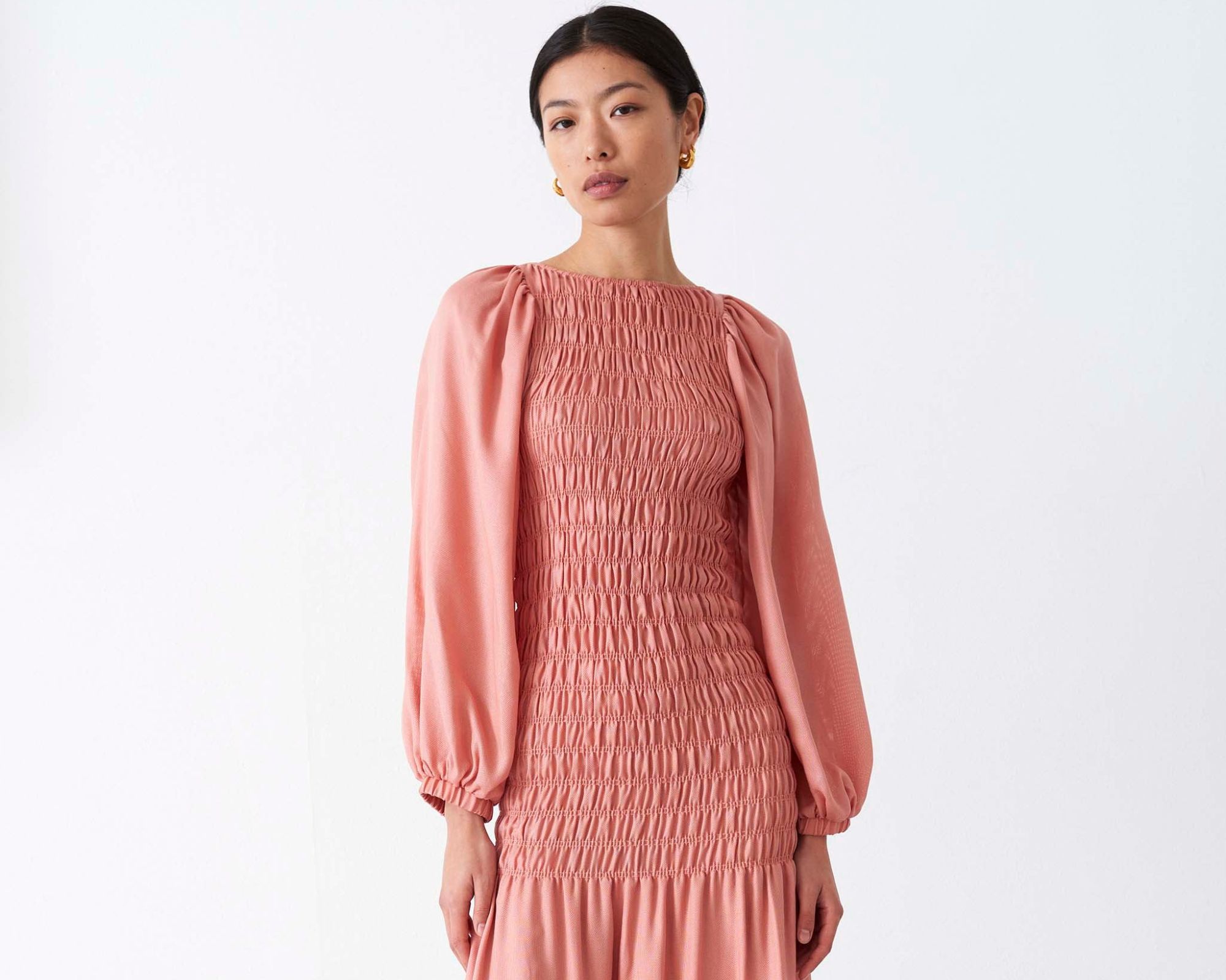 A romantic style pink dress by Mother of Pearl.