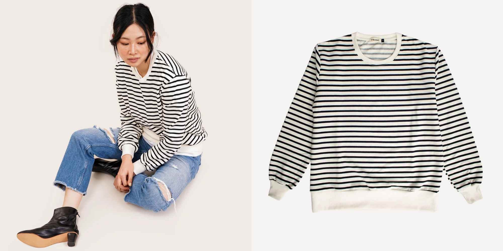 Striped top from Franc