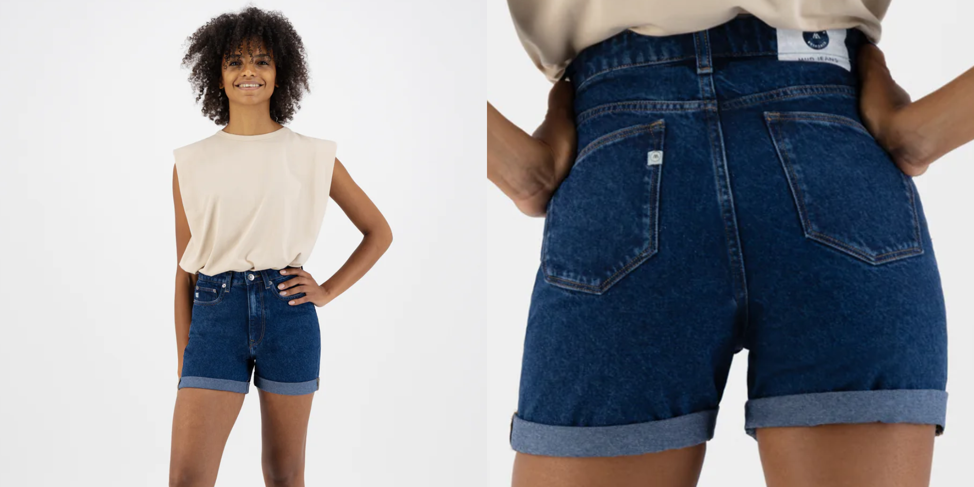 Someone in recycled cotton by MUD Jeans.