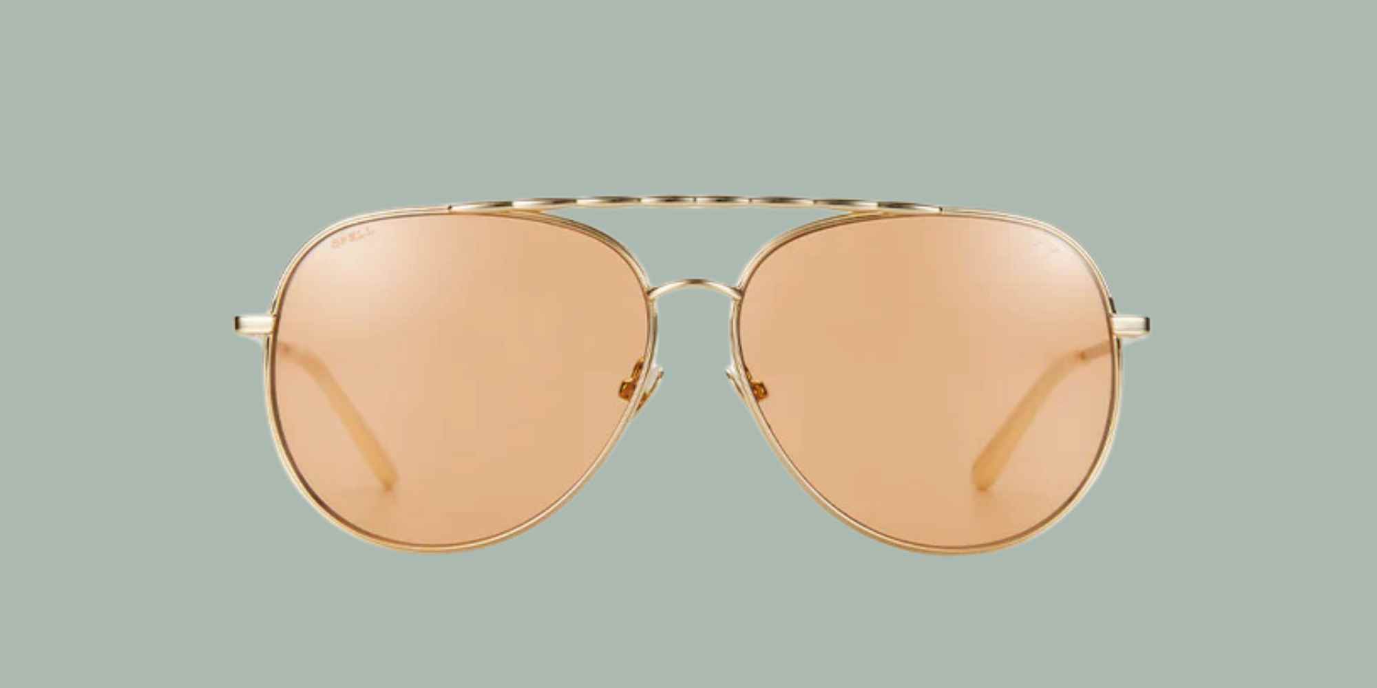 Gold aviator sunglasses from Spell
