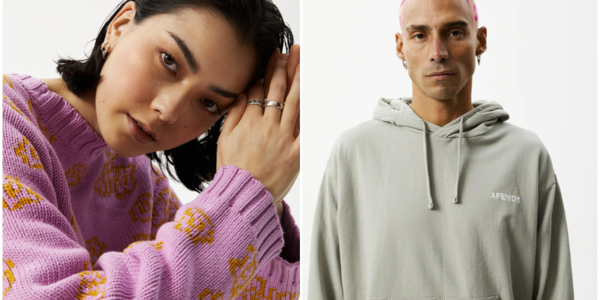 People in hoodies by Afends.