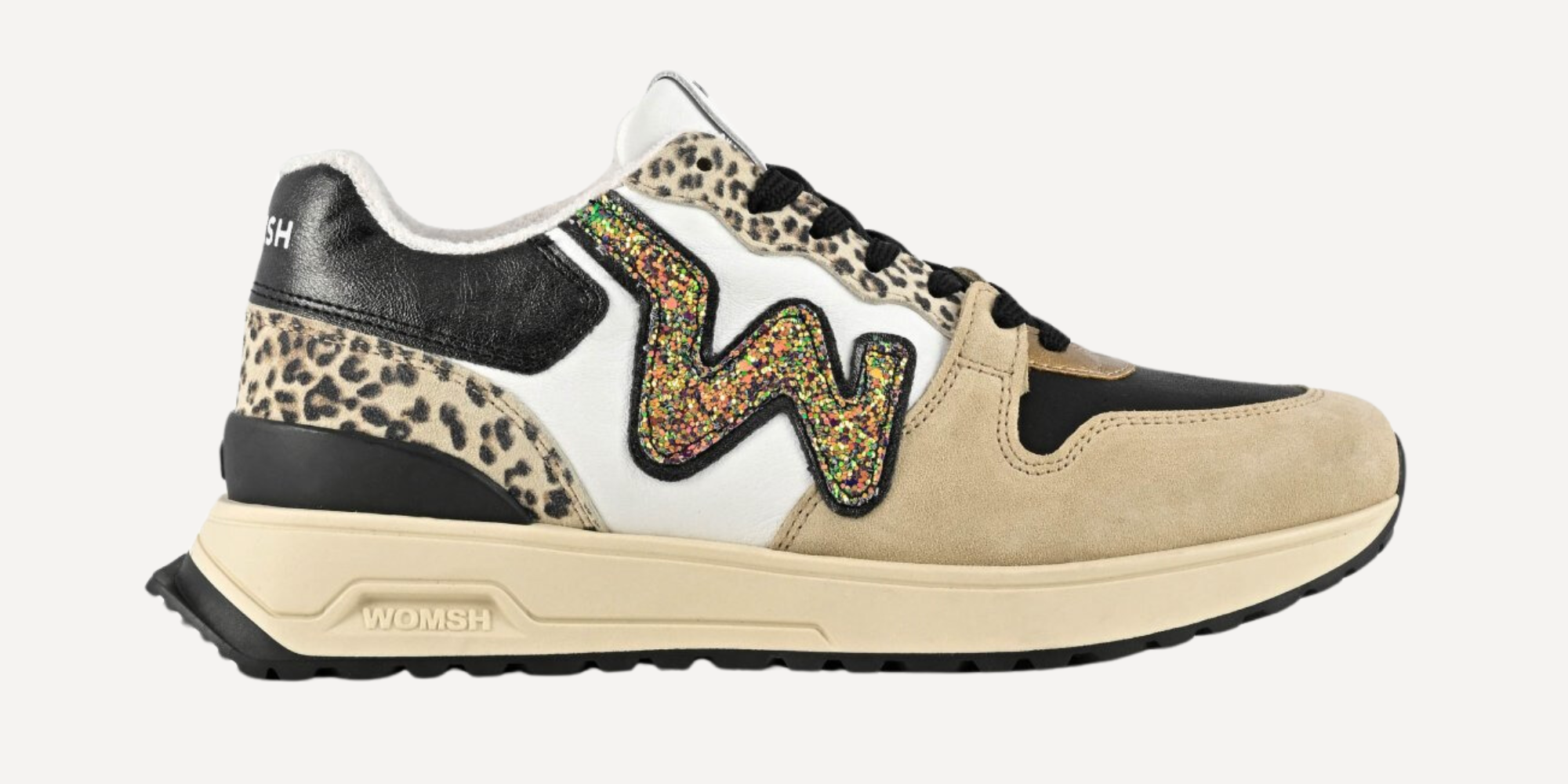 white and leopard print sneaker from womsh