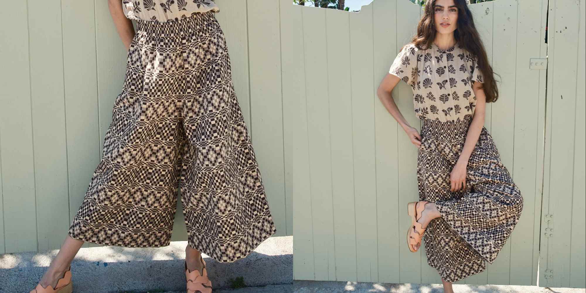 printed culottes from ace and jig