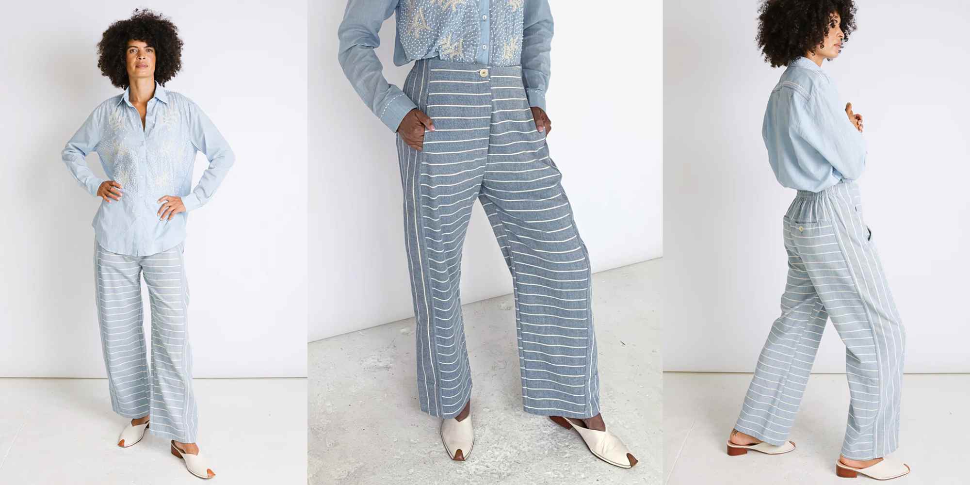 striped trousers from seek collective