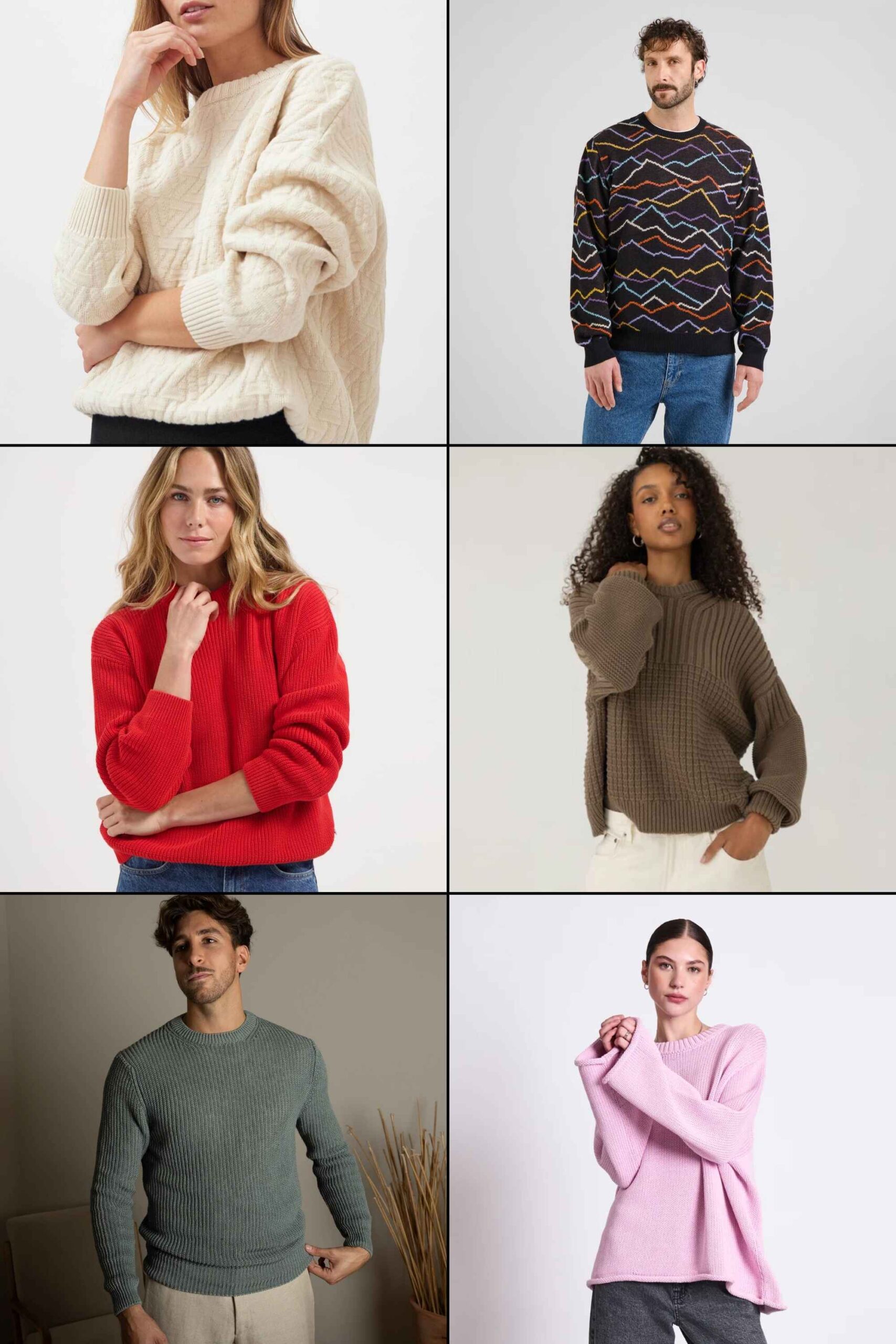 plant-based fibre sweaters