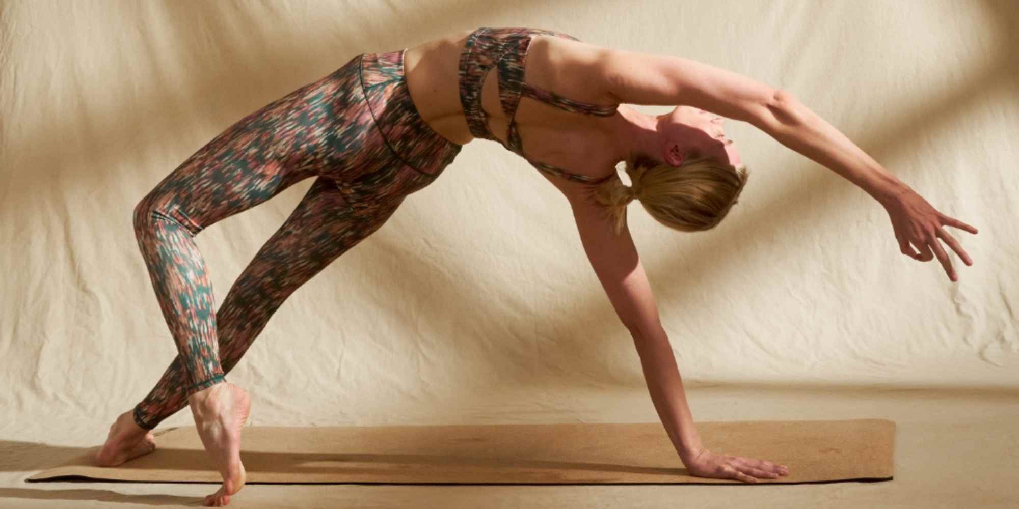 Person doing yoga in BAM Bamboo Clothing