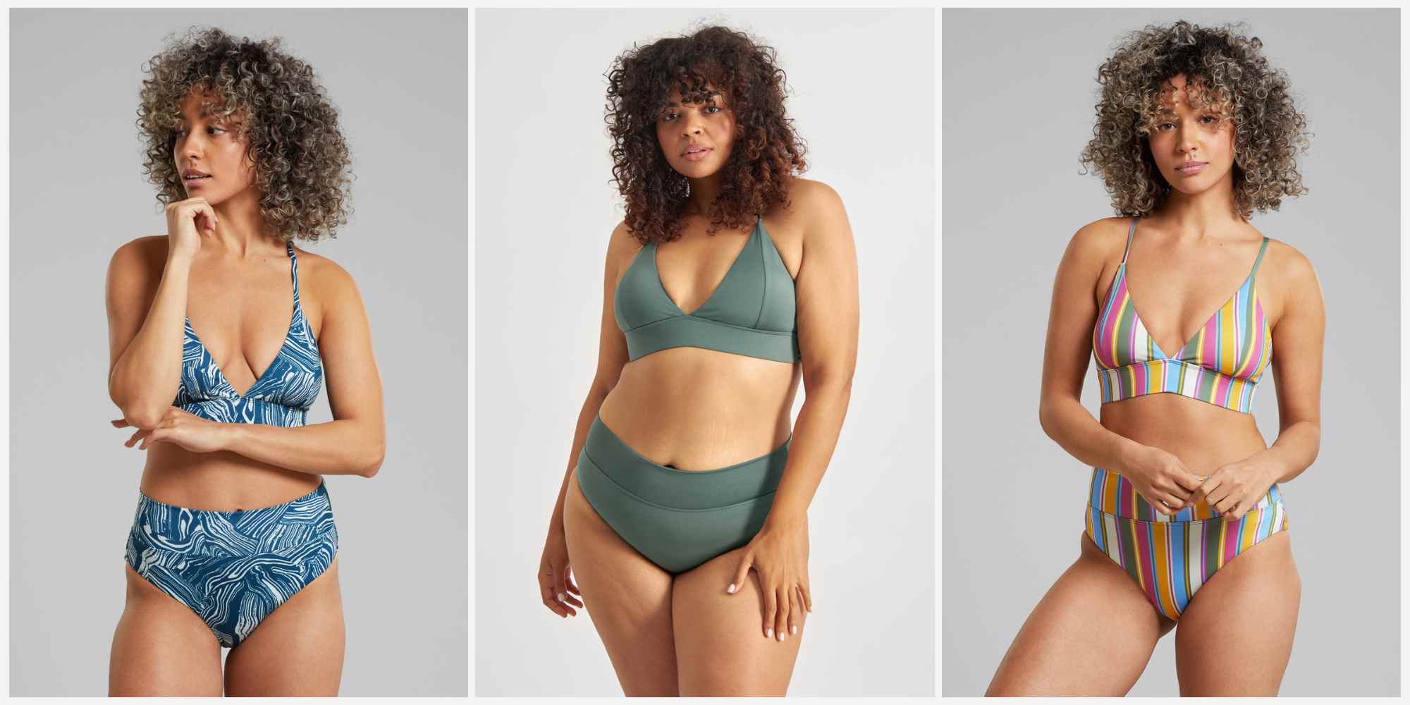 Women wearing more sustainable swimwear by Dedicated