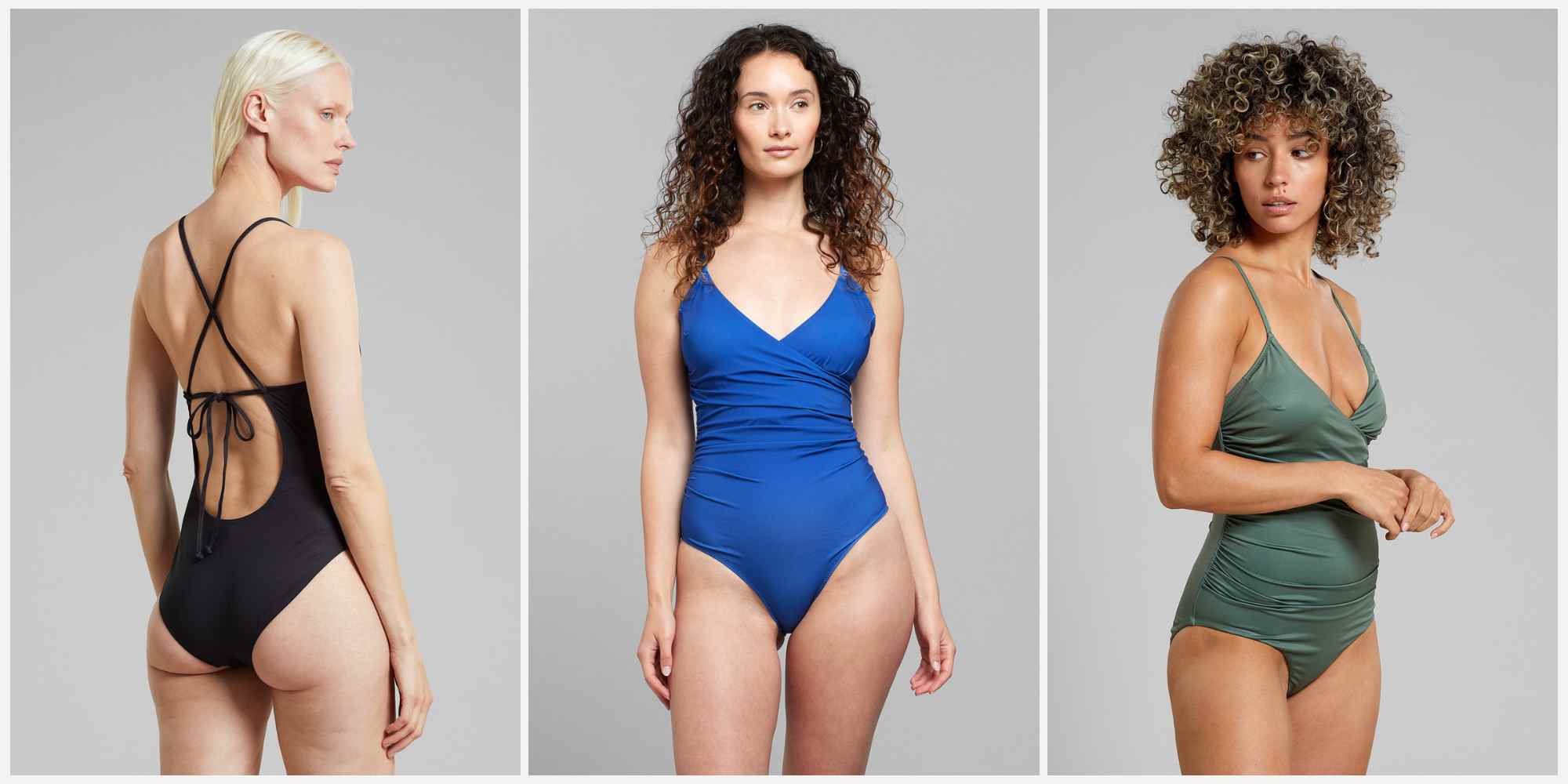 Women wearing more sustainable swimwear by Dedicated