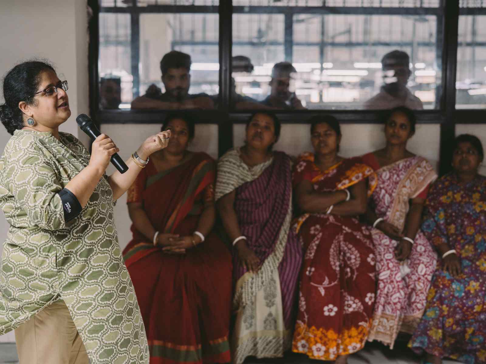 Women engaging in equal opportunities training by O My Bag