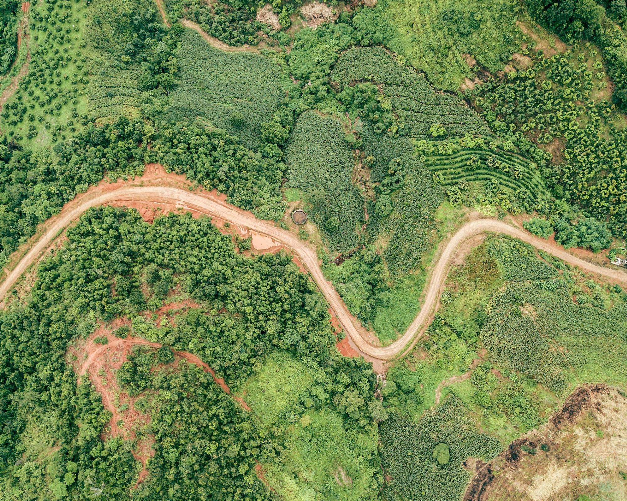 Overhead view of the earth